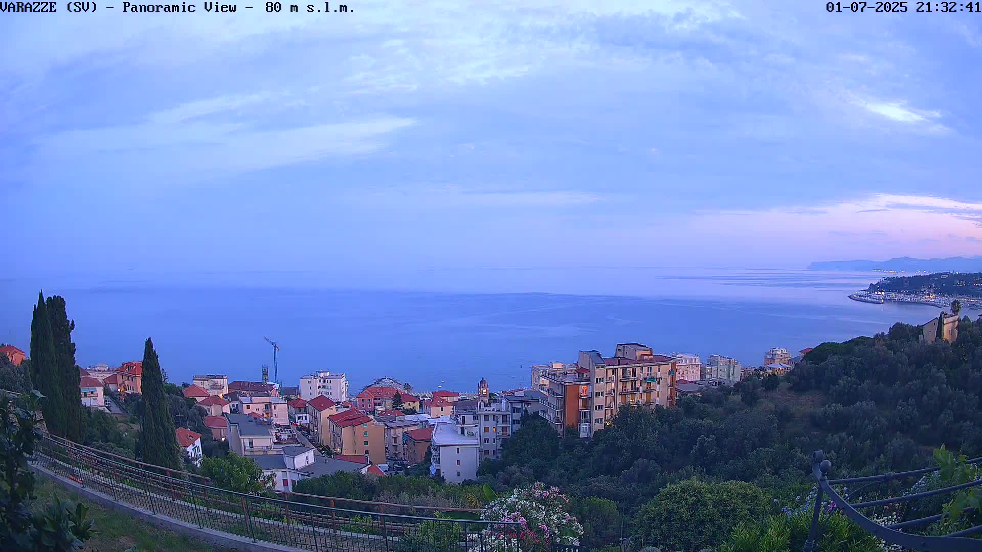 Varazze, Ligurian Sea Panaromic  Live Cam -  Liguria, Italy
