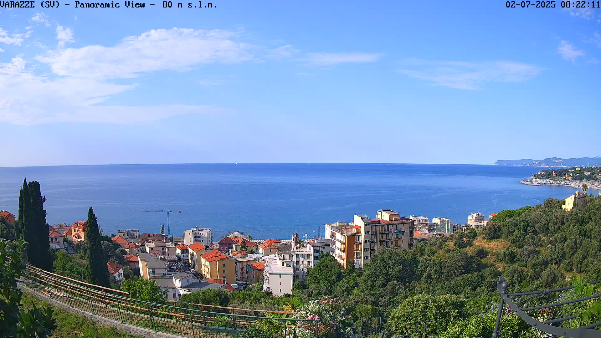 Varazze, Ligurian Sea Panaromic  Live Cam -  Liguria, Italy