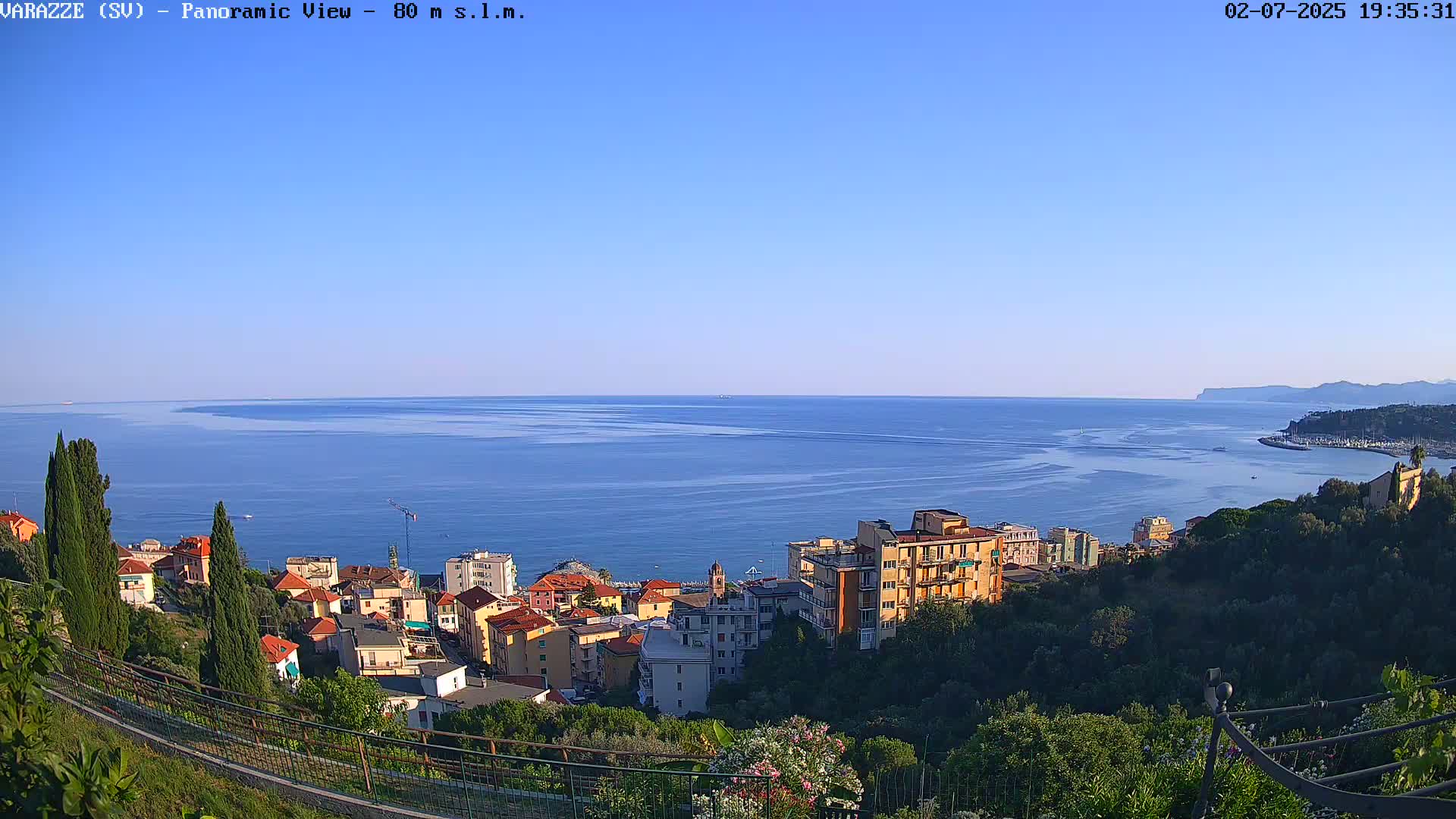 Varazze, Ligurian Sea Panaromic  Live Cam -  Liguria, Italy