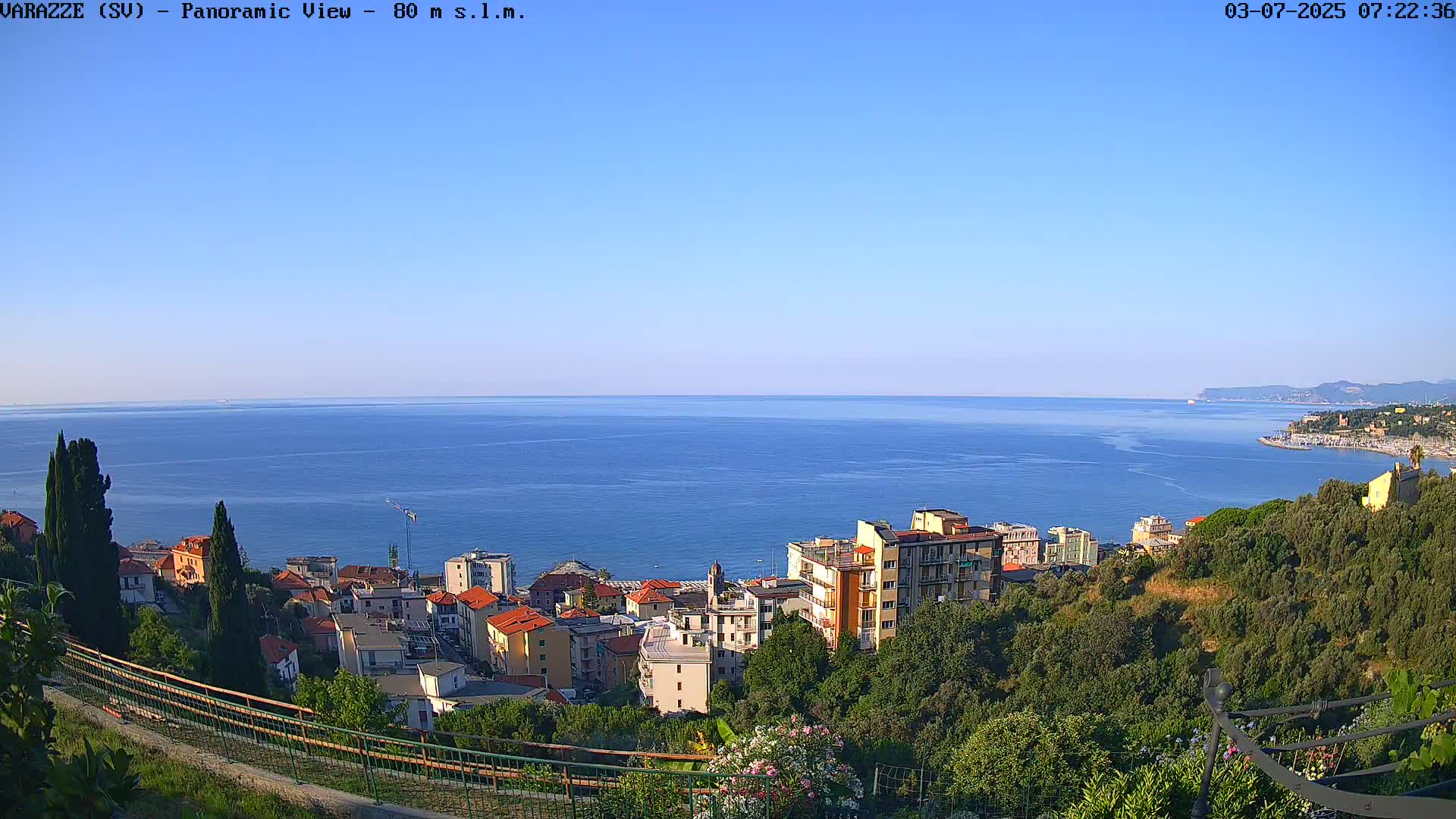 Varazze, Ligurian Sea Panaromic  Live Cam -  Liguria, Italy