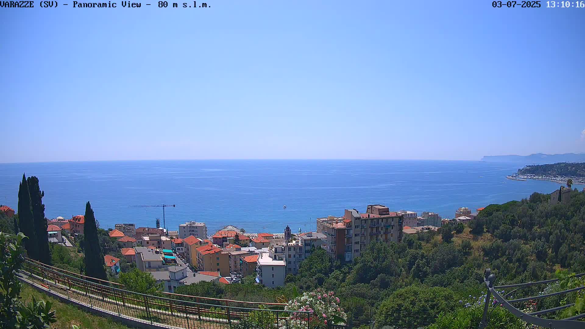 Varazze, Ligurian Sea Panaromic  Live Cam -  Liguria, Italy