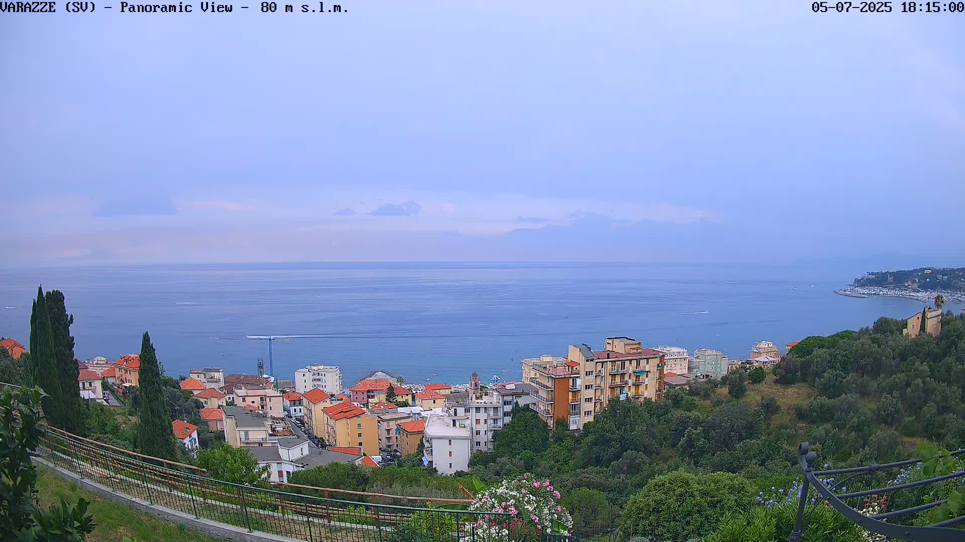 Varazze, Ligurian Sea Panaromic  Live Cam -  Liguria, Italy