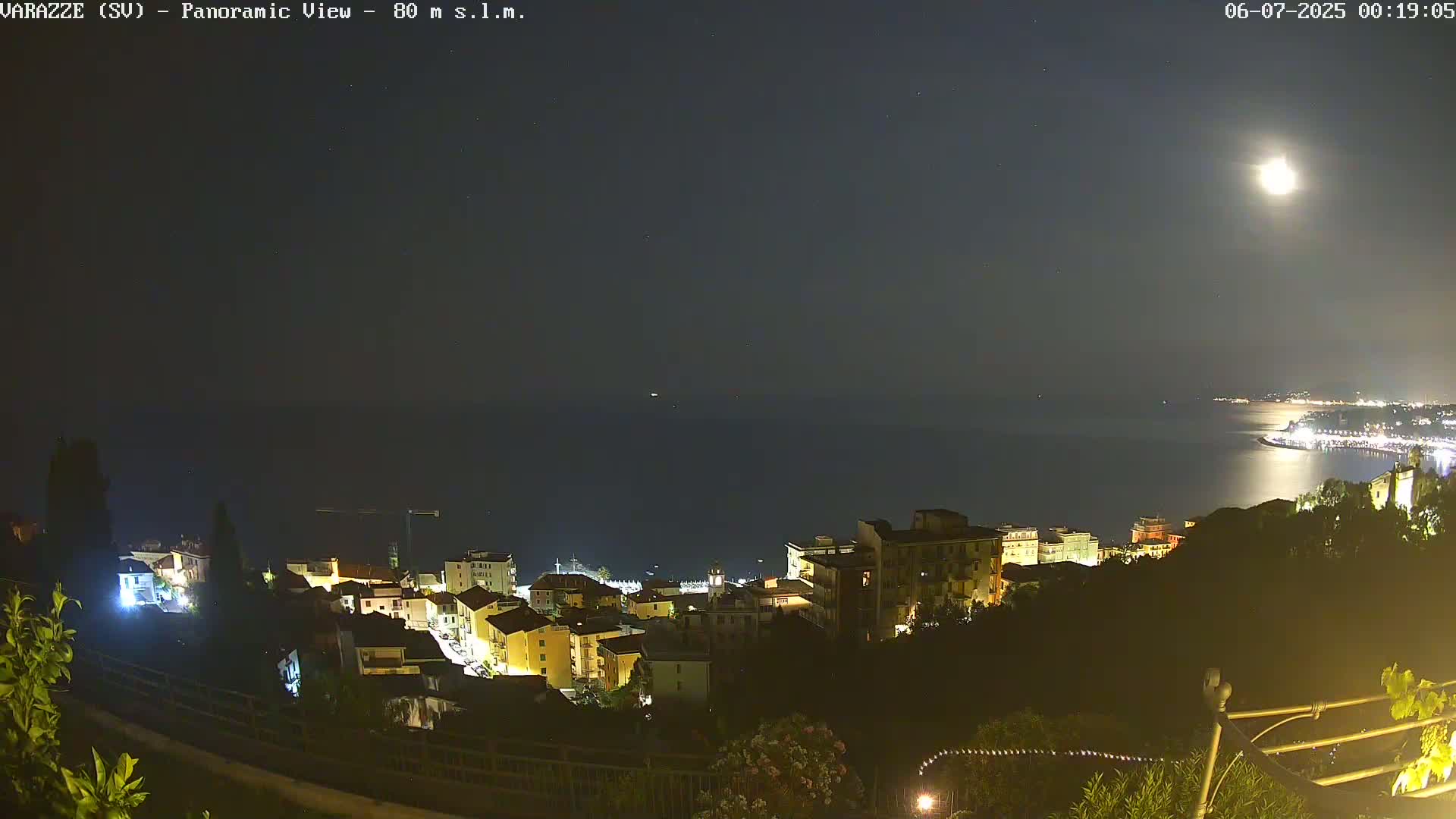 Varazze, Ligurian Sea Panaromic  Live Cam -  Liguria, Italy