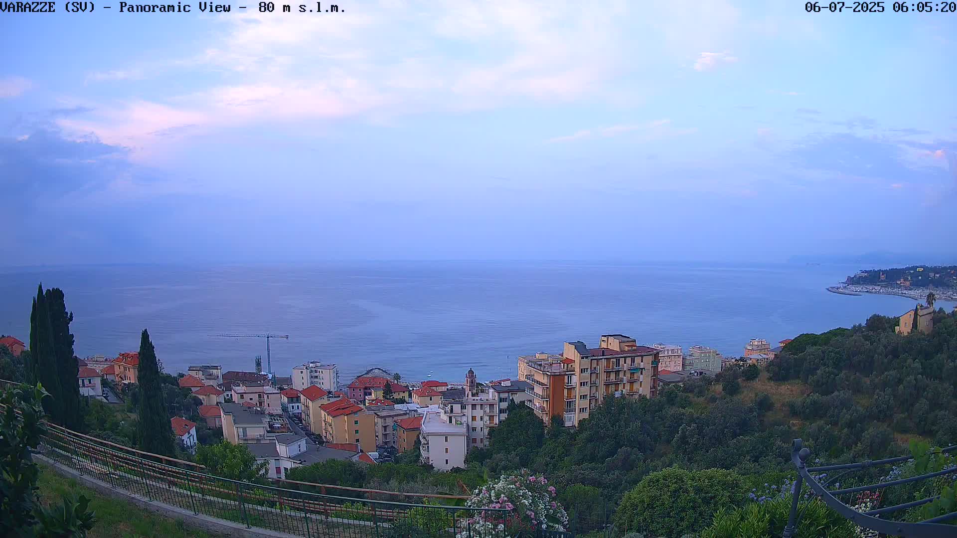 Varazze, Ligurian Sea Panaromic  Live Cam -  Liguria, Italy