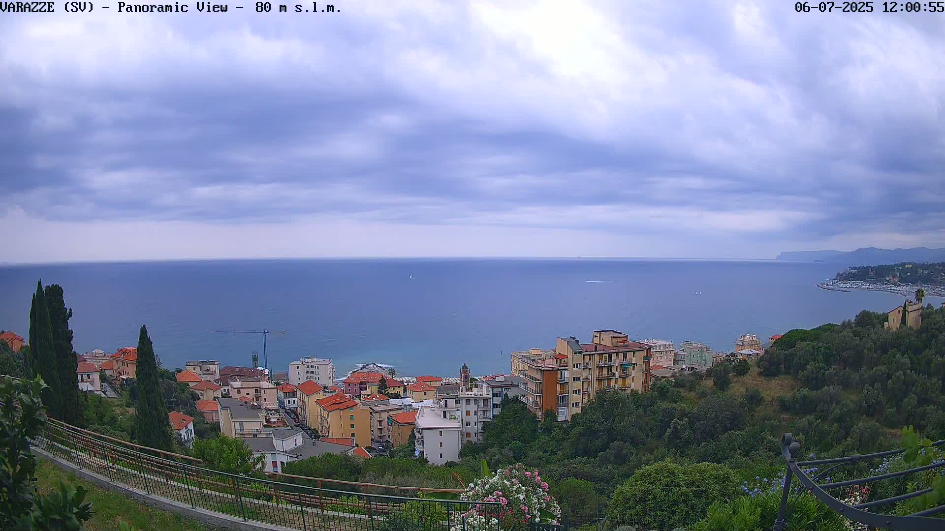 Varazze, Ligurian Sea Panaromic  Live Cam -  Liguria, Italy