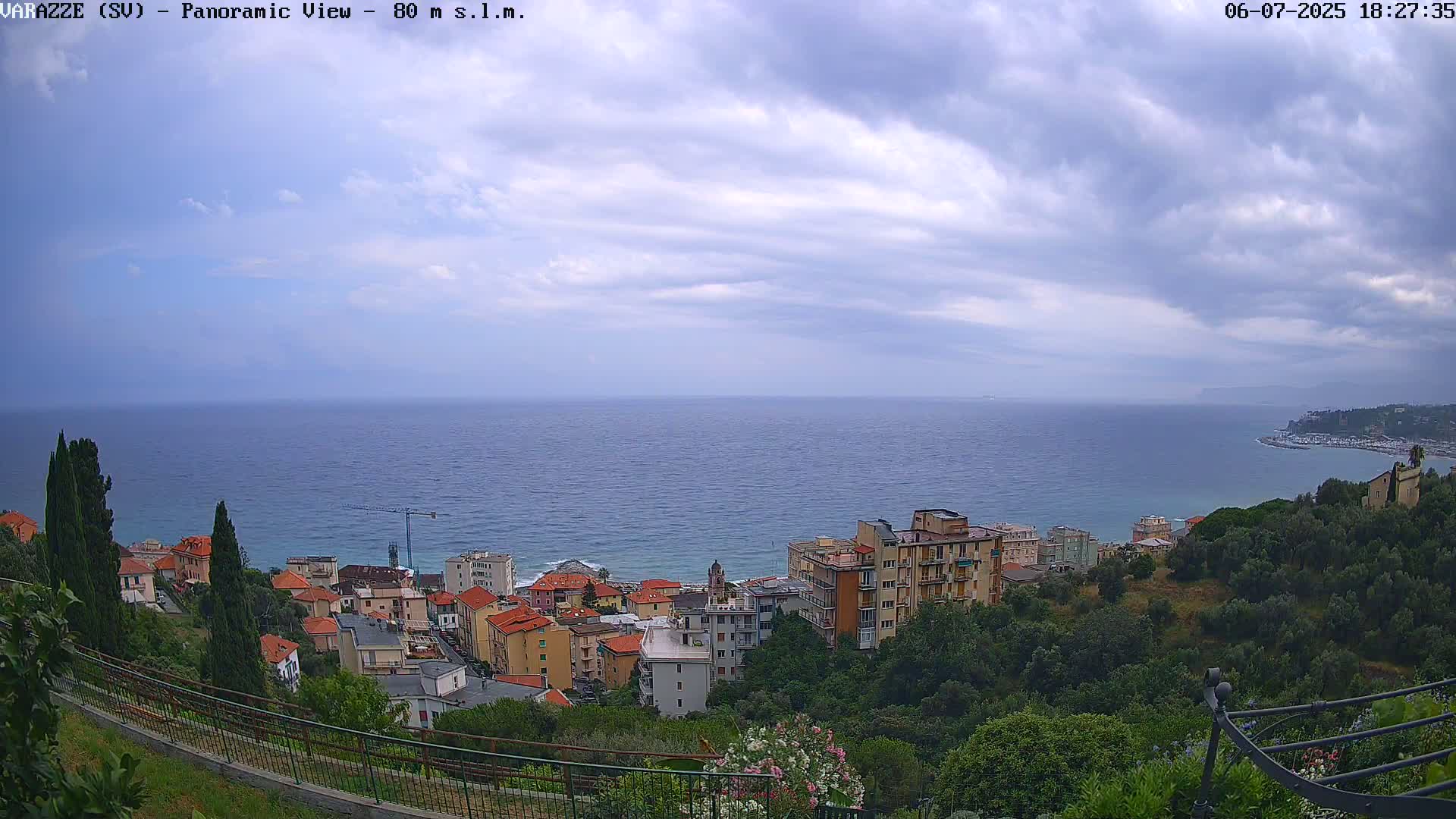 Varazze, Ligurian Sea Panaromic  Live Cam -  Liguria, Italy