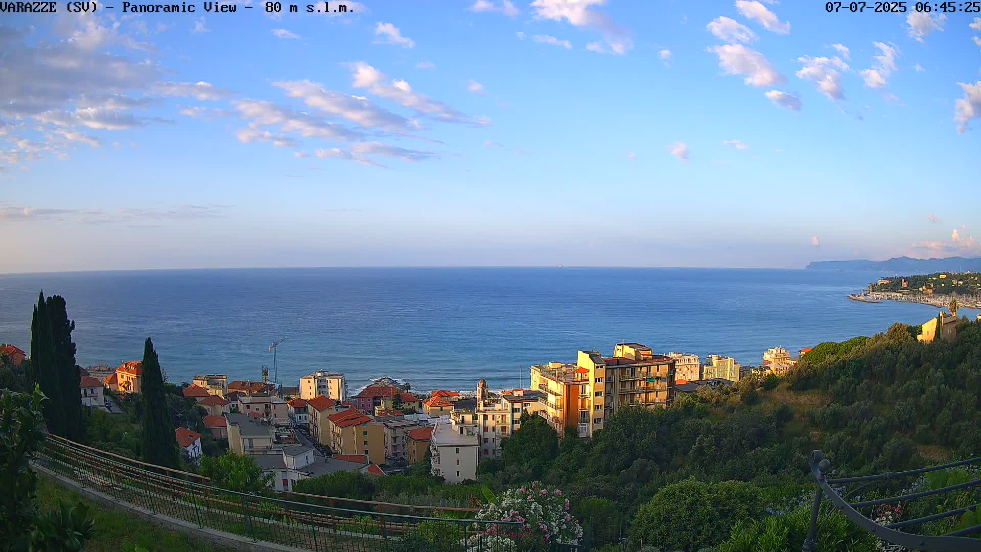 Varazze, Ligurian Sea Panaromic  Live Cam -  Liguria, Italy