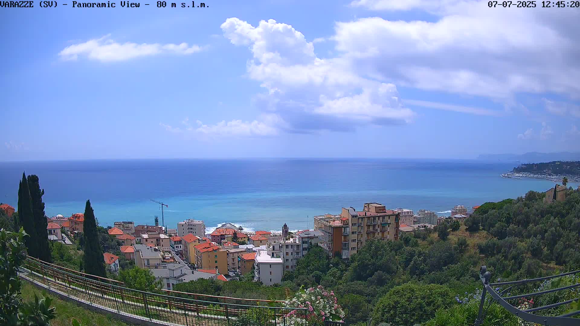 Varazze, Ligurian Sea Panaromic  Live Cam -  Liguria, Italy