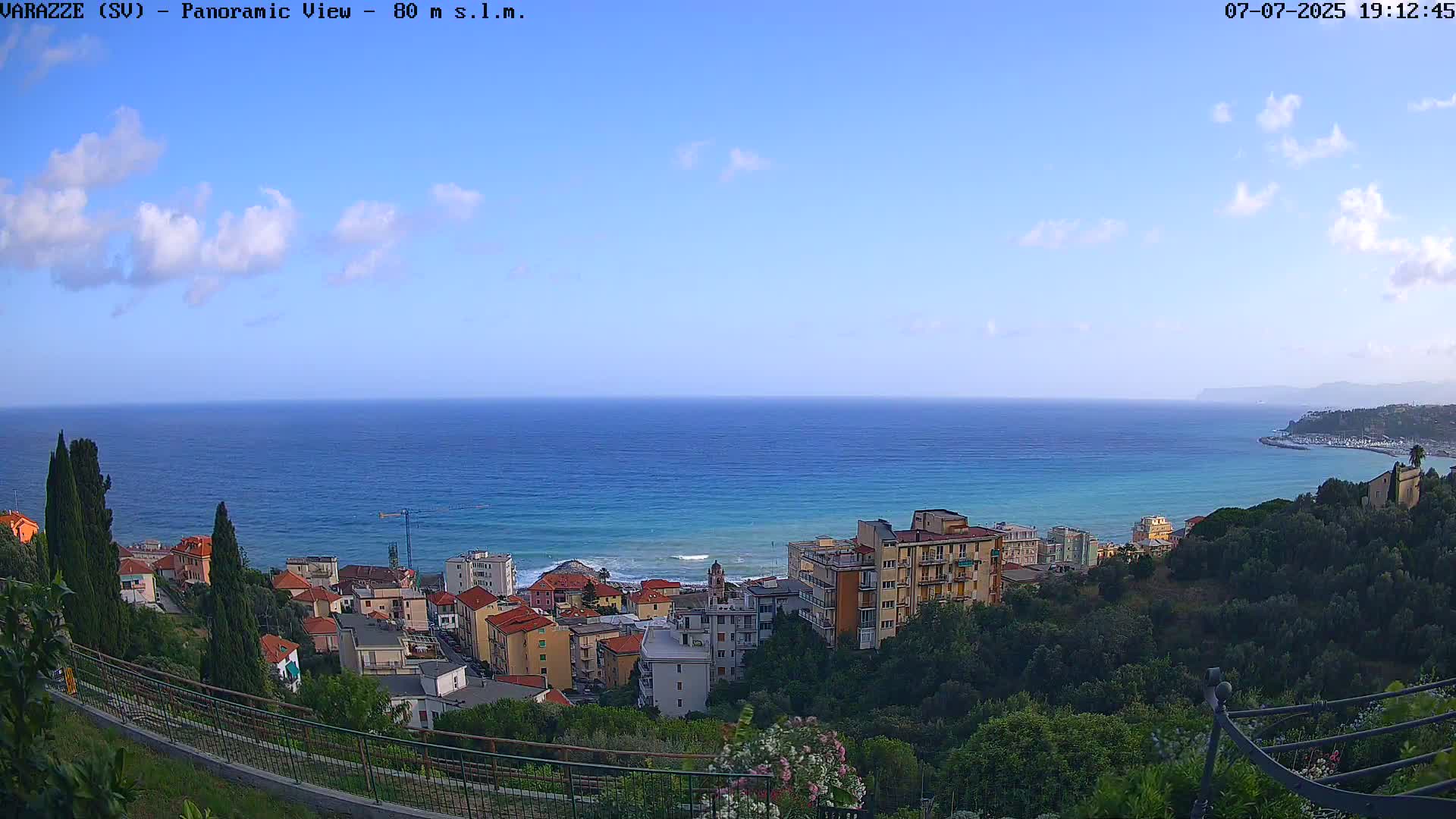 Varazze, Ligurian Sea Panaromic  Live Cam -  Liguria, Italy