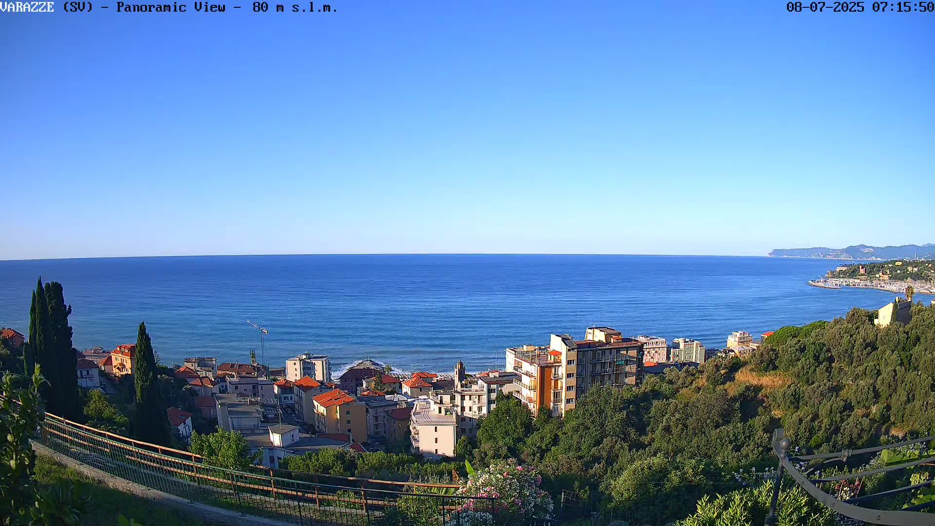Varazze, Ligurian Sea Panaromic  Live Cam -  Liguria, Italy