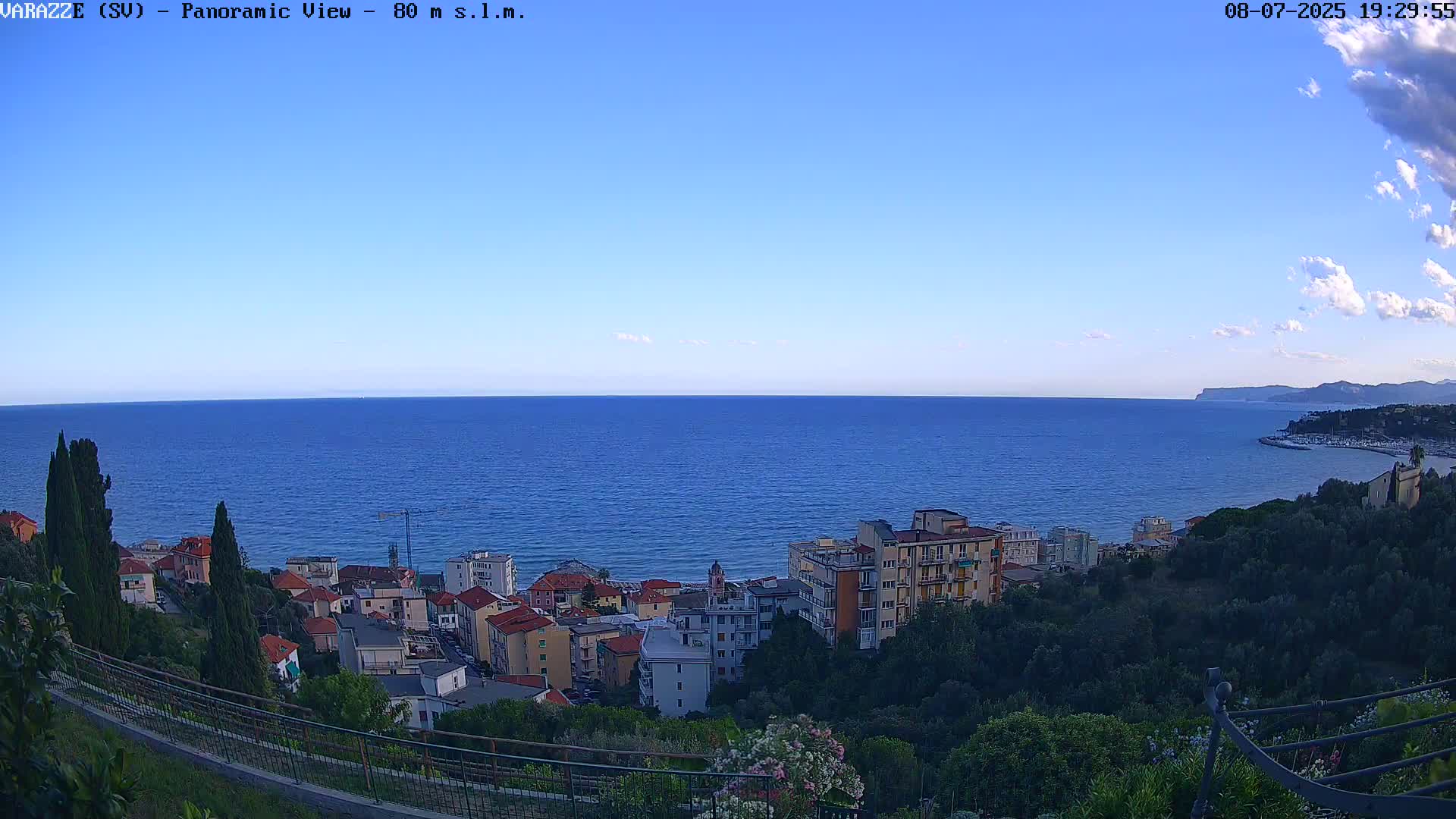 Varazze, Ligurian Sea Panaromic  Live Cam -  Liguria, Italy