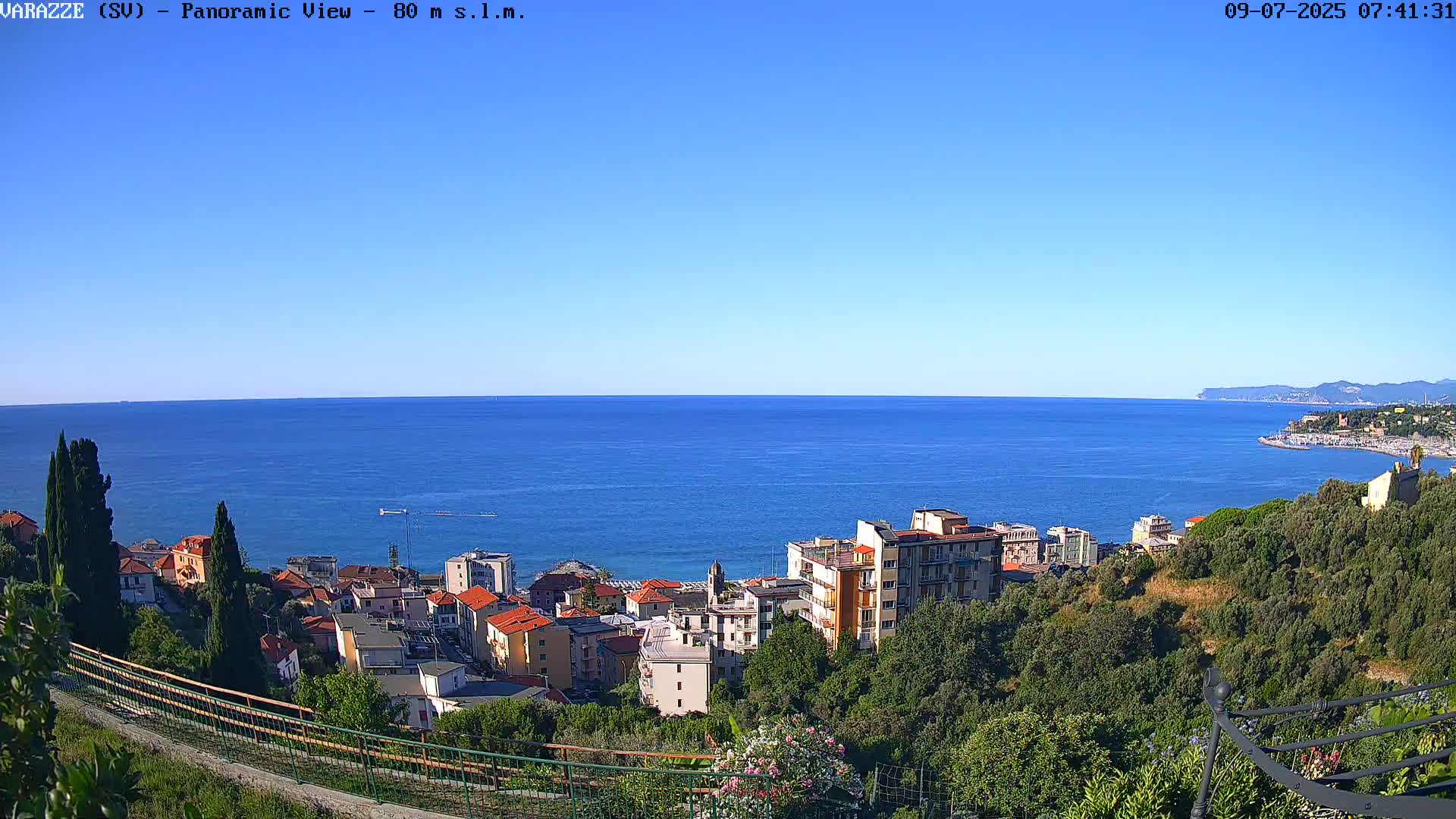 Varazze, Ligurian Sea Panaromic  Live Cam -  Liguria, Italy
