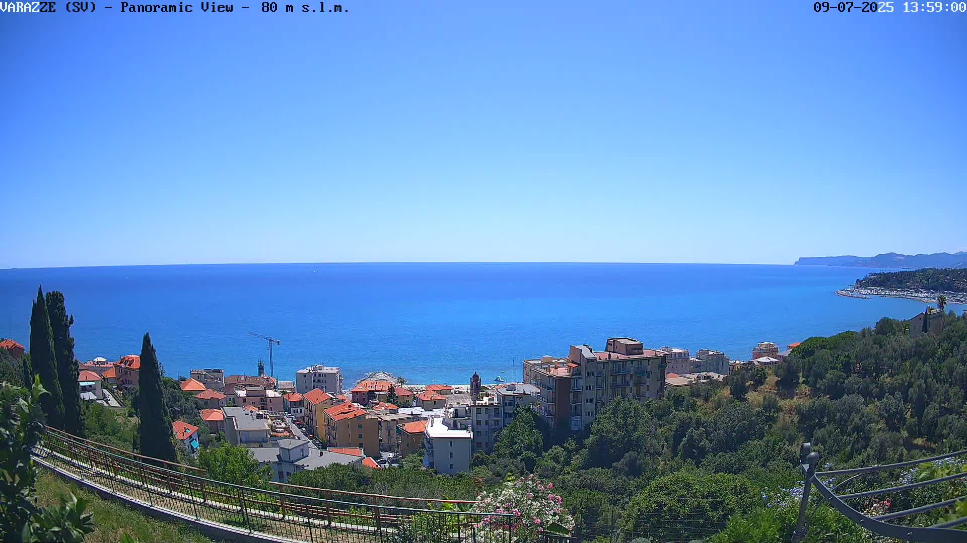 Varazze, Ligurian Sea Panaromic  Live Cam -  Liguria, Italy