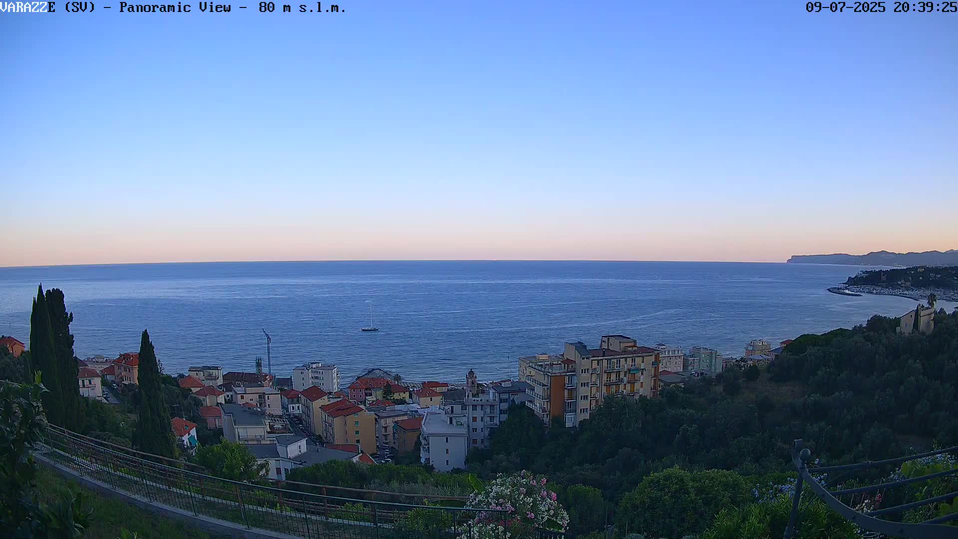 Varazze, Ligurian Sea Panaromic  Live Cam -  Liguria, Italy