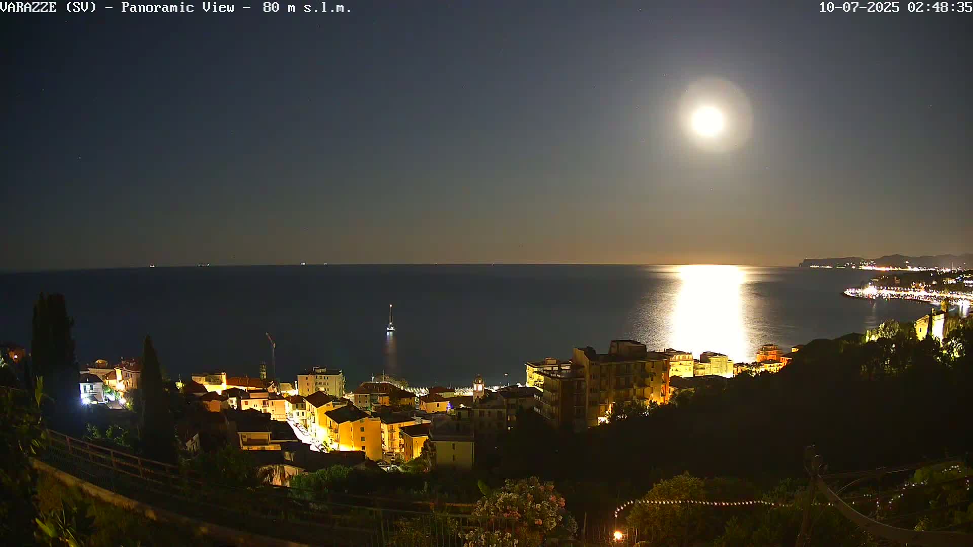 Varazze, Ligurian Sea Panaromic  Live Cam -  Liguria, Italy