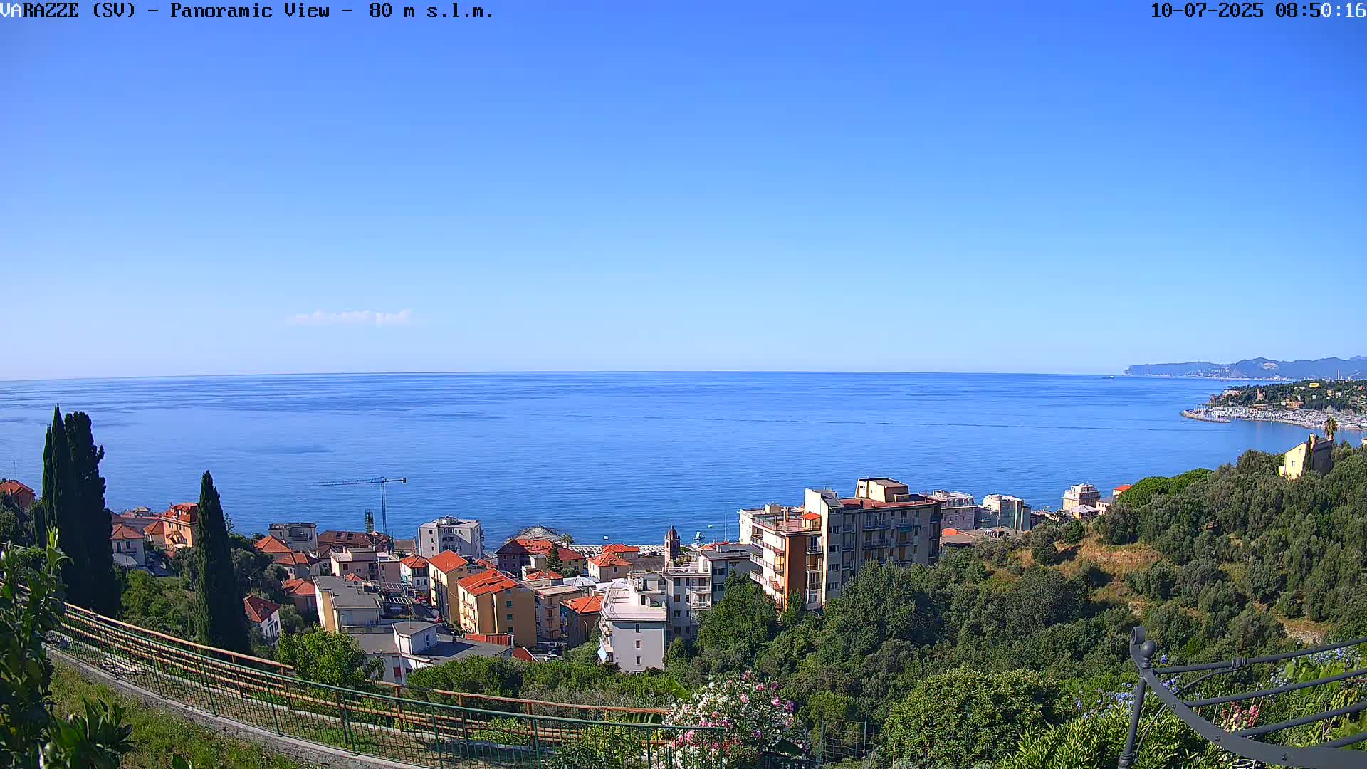 Varazze, Ligurian Sea Panaromic  Live Cam -  Liguria, Italy