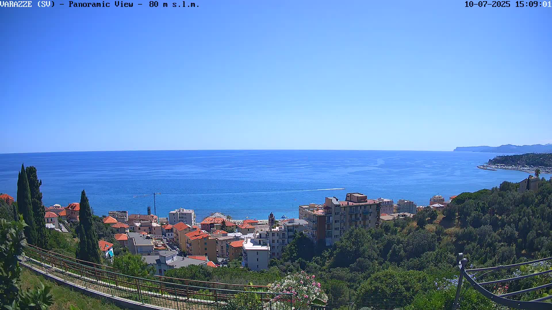Varazze, Ligurian Sea Panaromic  Live Cam -  Liguria, Italy