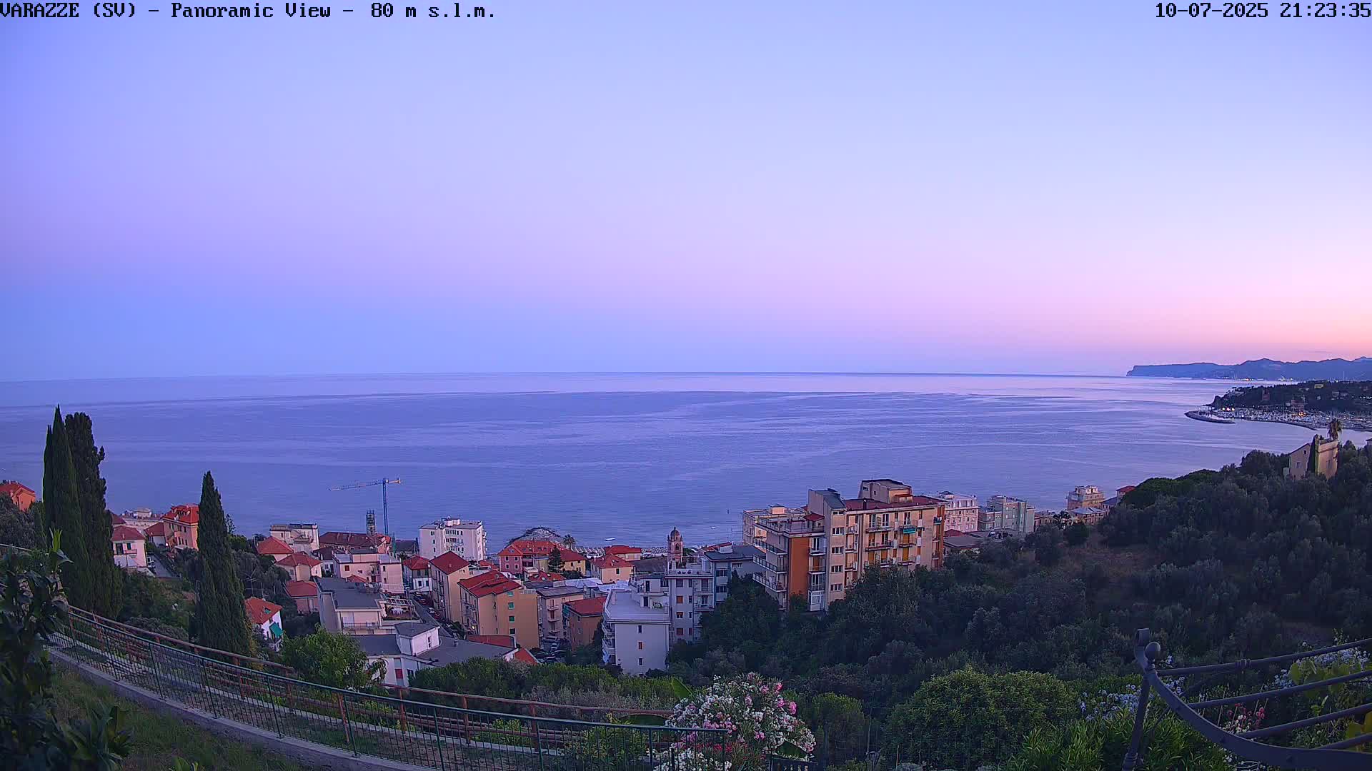 Varazze, Ligurian Sea Panaromic  Live Cam -  Liguria, Italy