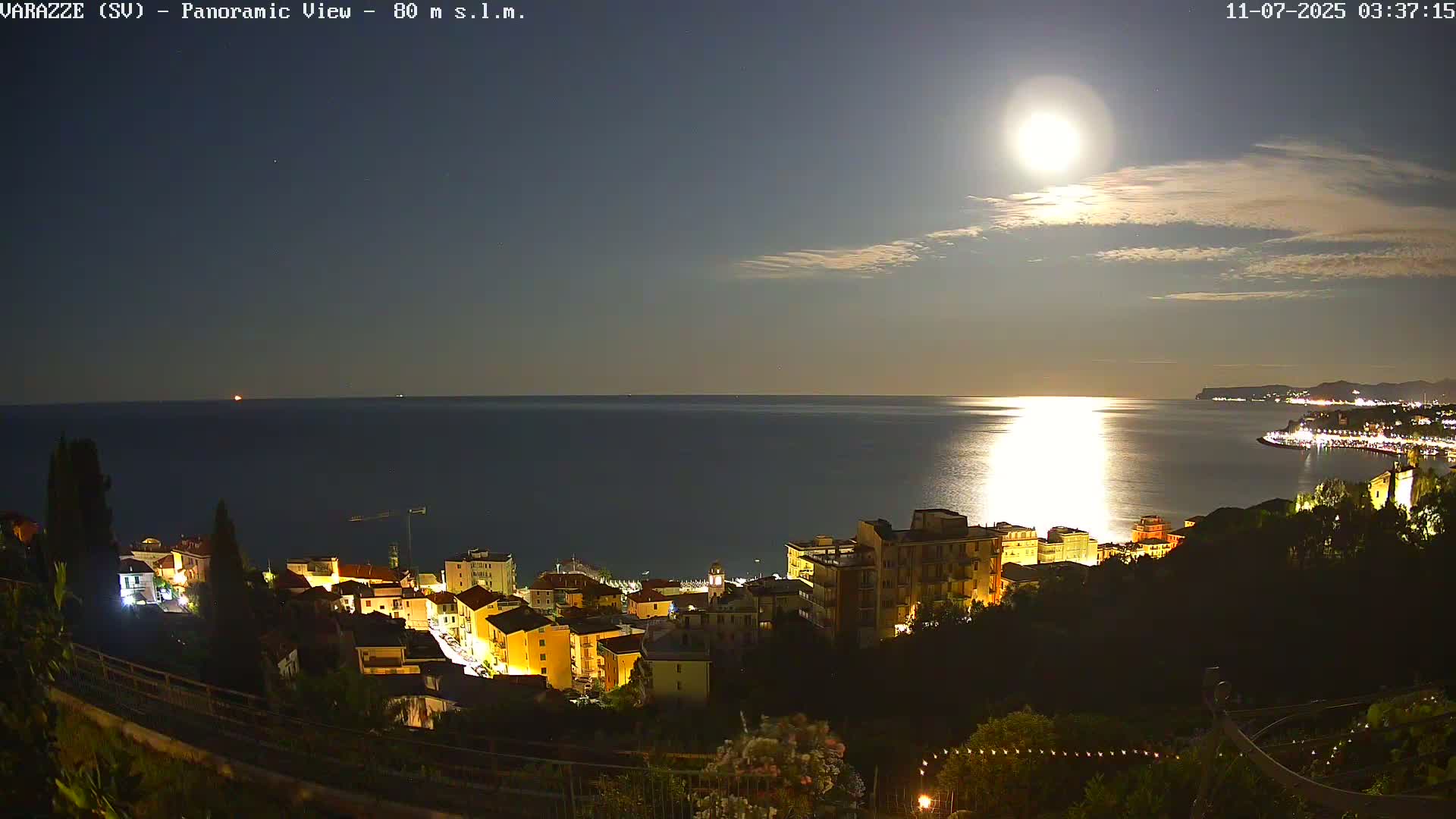 Varazze, Ligurian Sea Panaromic  Live Cam -  Liguria, Italy