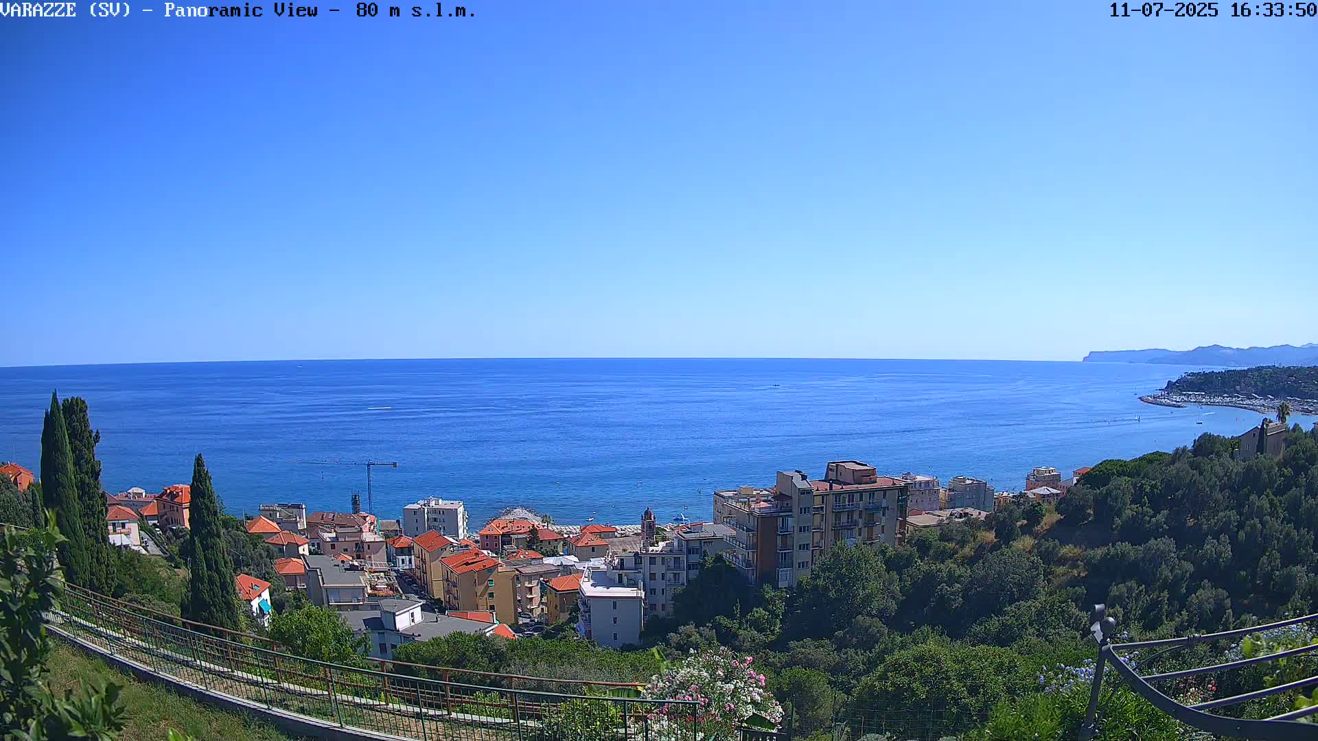 Varazze, Ligurian Sea Panaromic  Live Cam -  Liguria, Italy