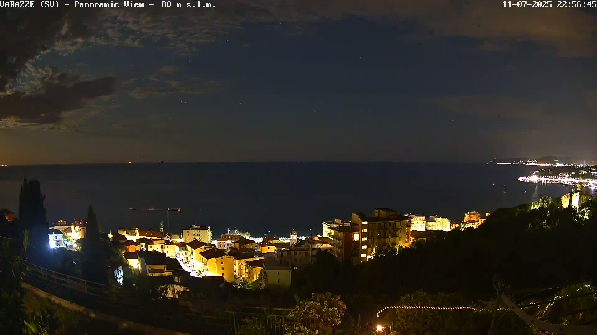 Varazze, Ligurian Sea Panaromic  Live Cam -  Liguria, Italy
