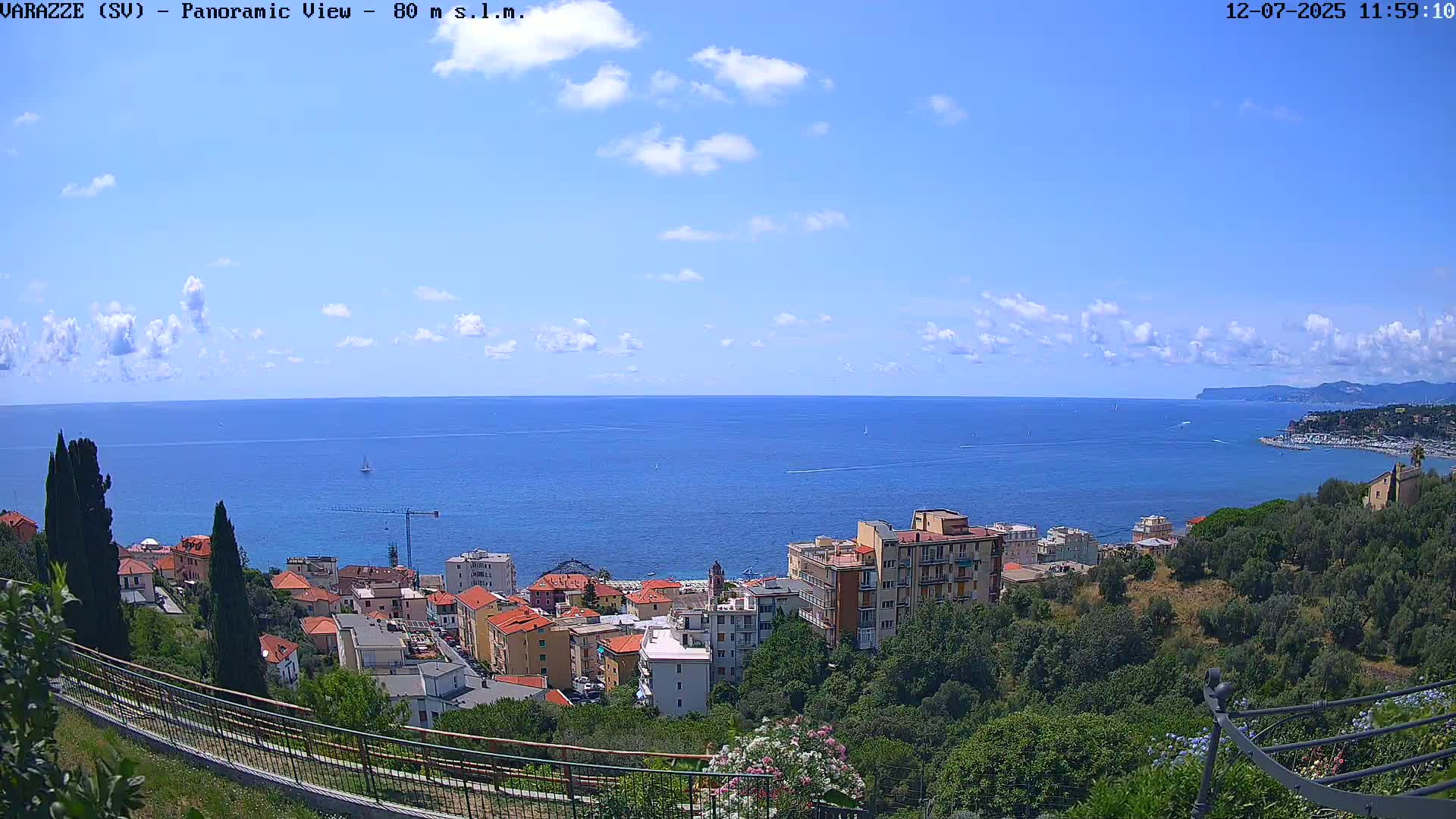 Varazze, Ligurian Sea Panaromic  Live Cam -  Liguria, Italy