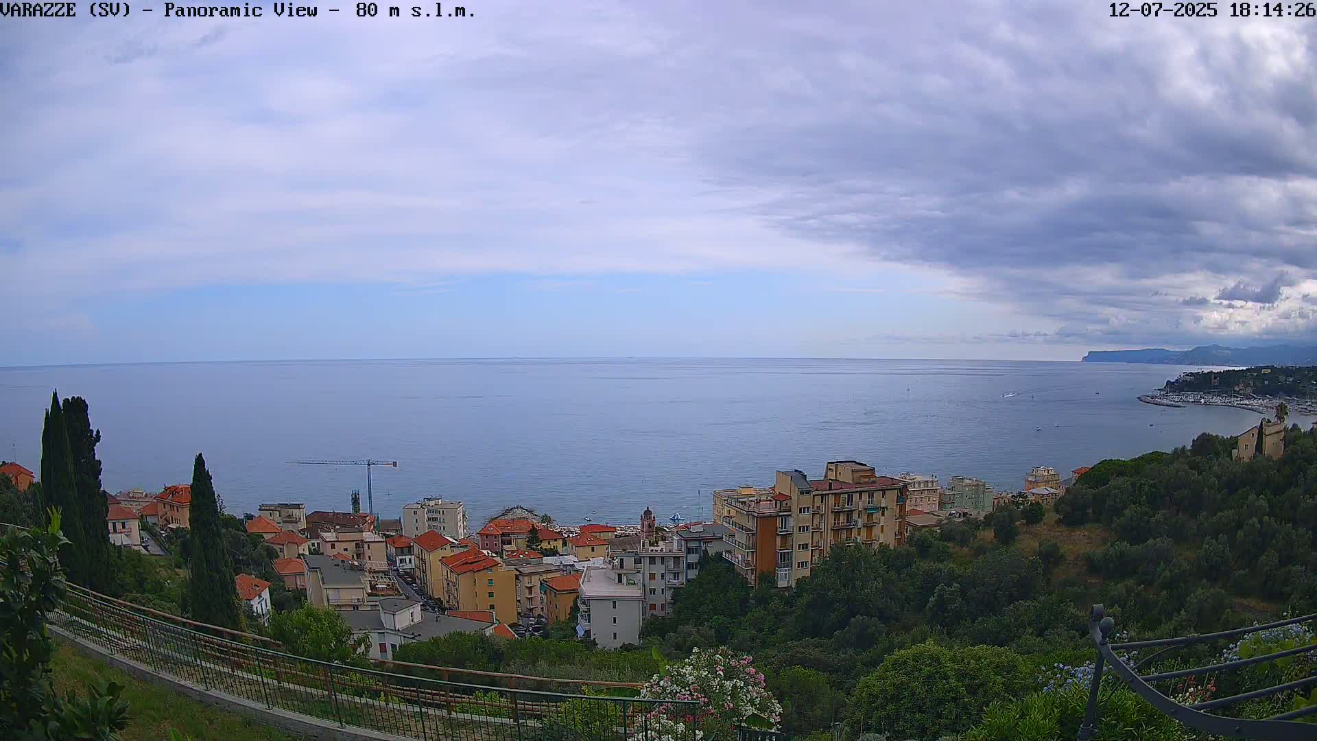 Varazze, Ligurian Sea Panaromic  Live Cam -  Liguria, Italy