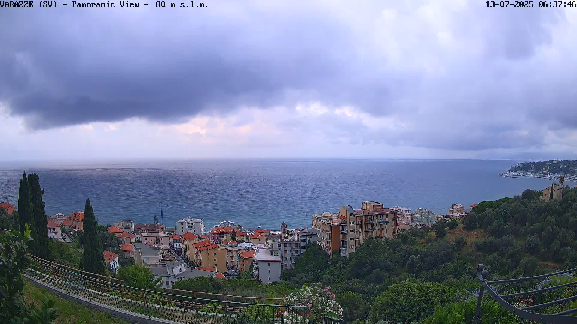Varazze, Ligurian Sea Panaromic  Live Cam -  Liguria, Italy