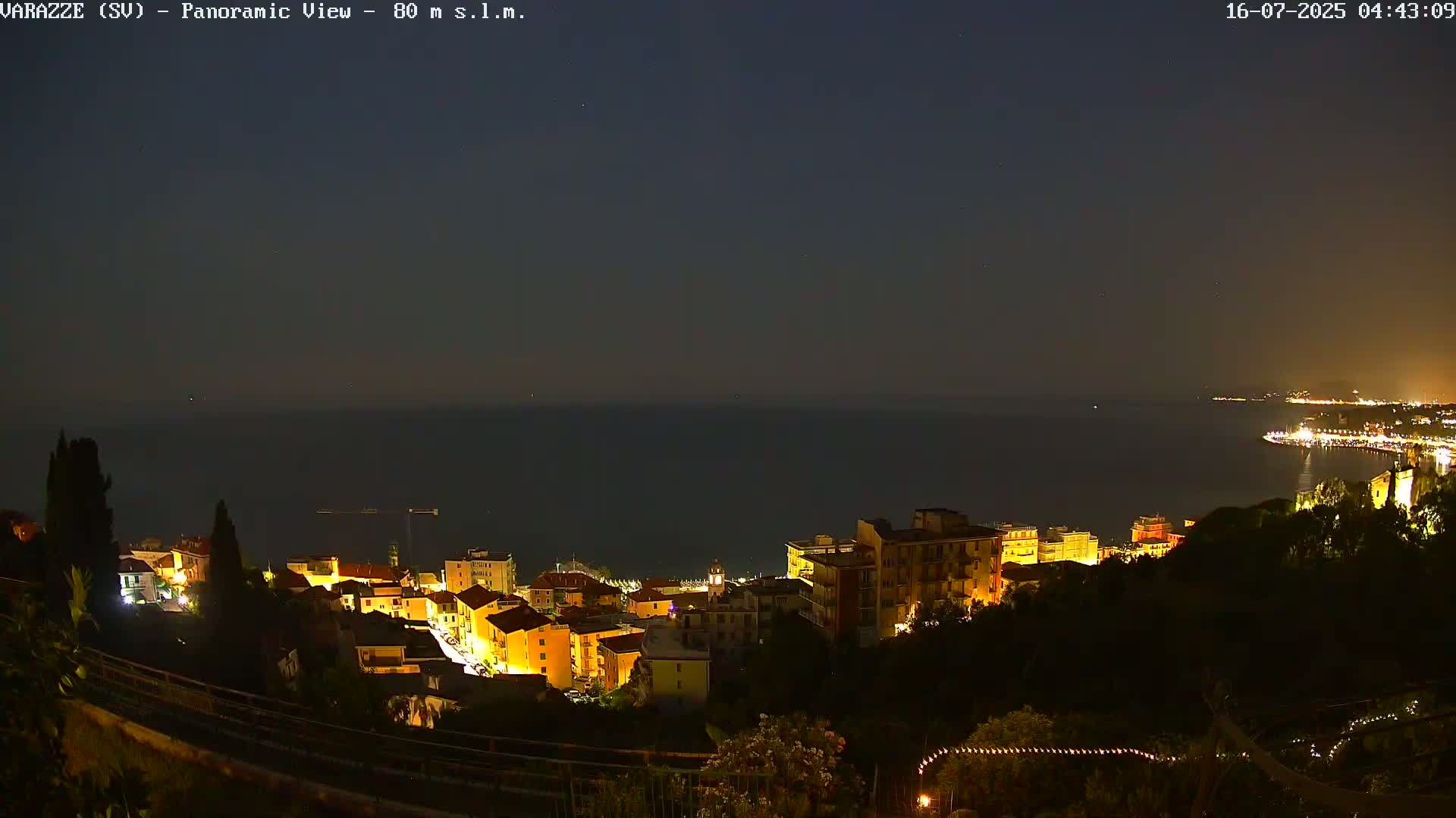 Varazze, Ligurian Sea Panaromic  Live Cam -  Liguria, Italy