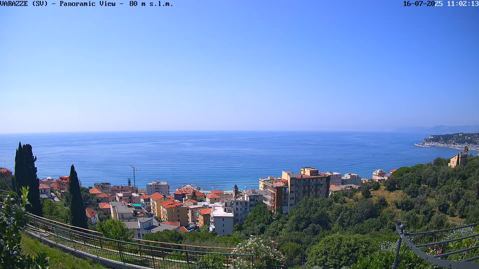 Varazze, Ligurian Sea Panaromic  Live Cam -  Liguria, Italy