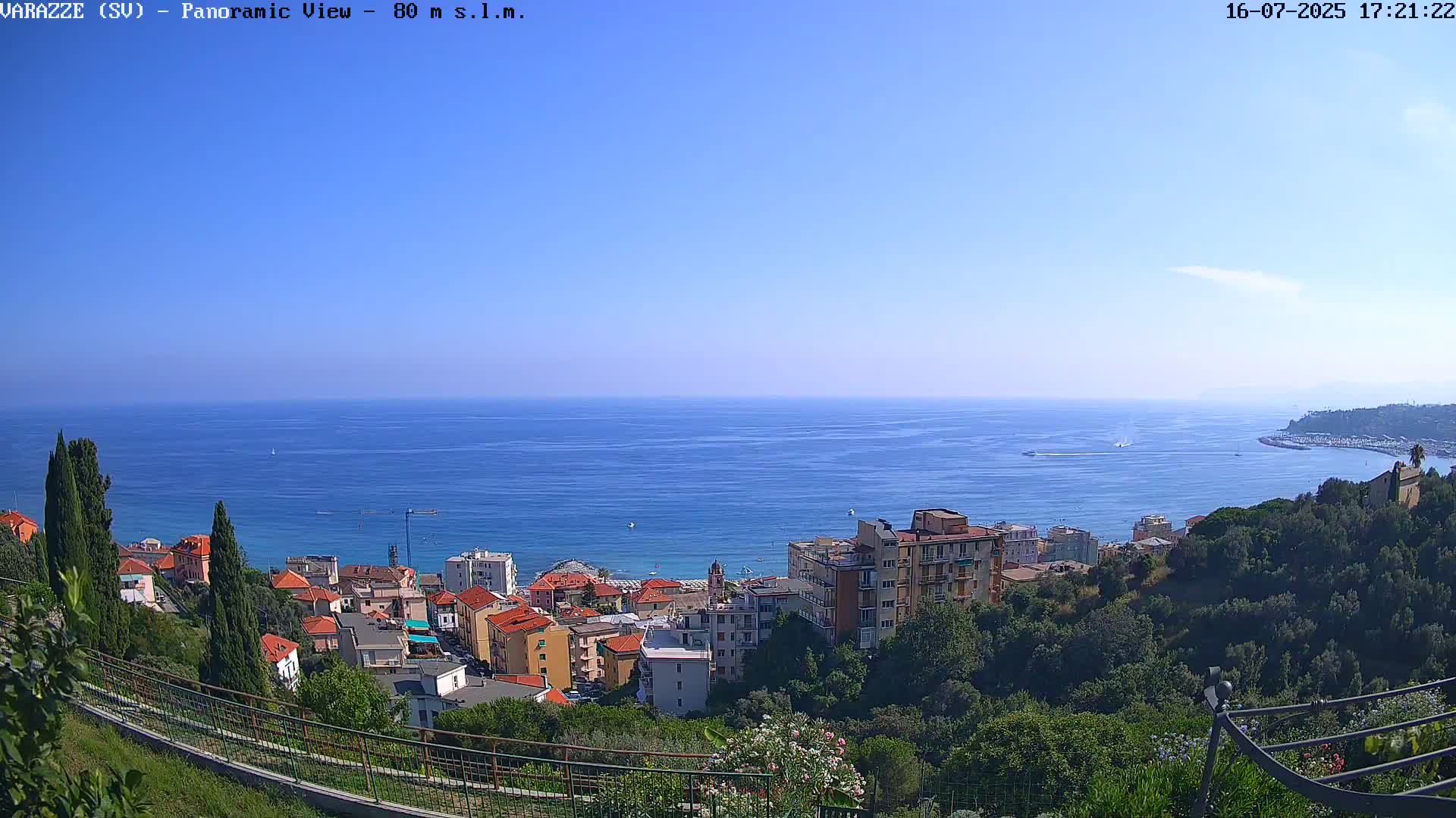 Varazze, Ligurian Sea Panaromic  Live Cam -  Liguria, Italy