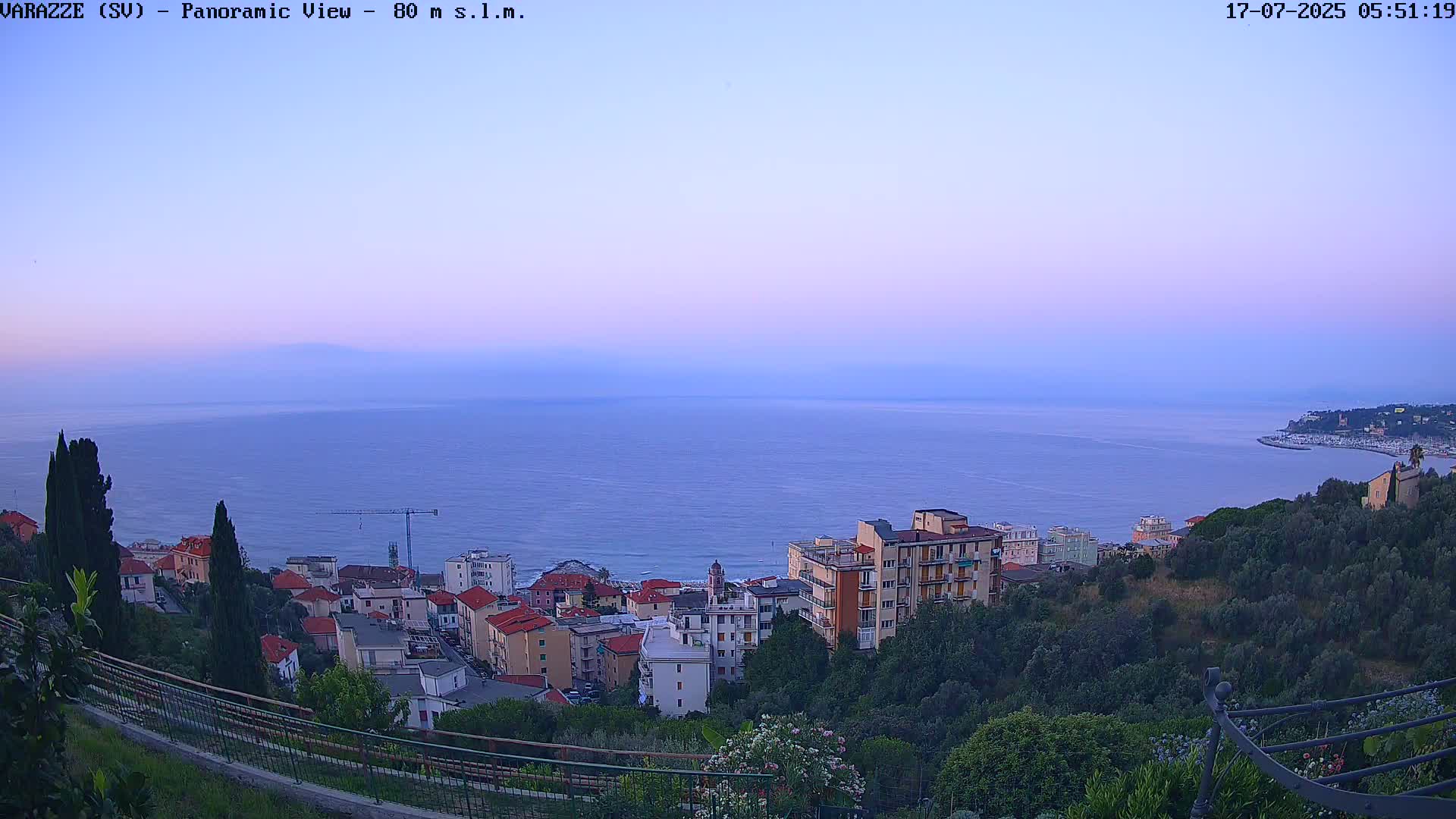 Varazze, Ligurian Sea Panaromic  Live Cam -  Liguria, Italy