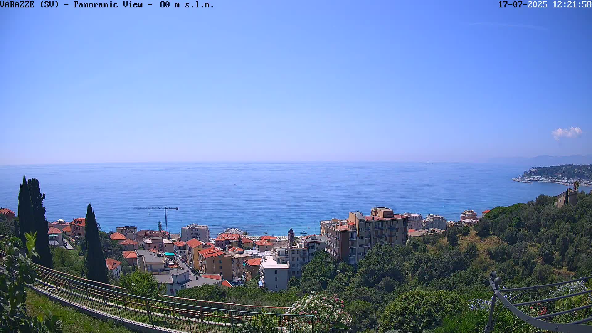 Varazze, Ligurian Sea Panaromic  Live Cam -  Liguria, Italy