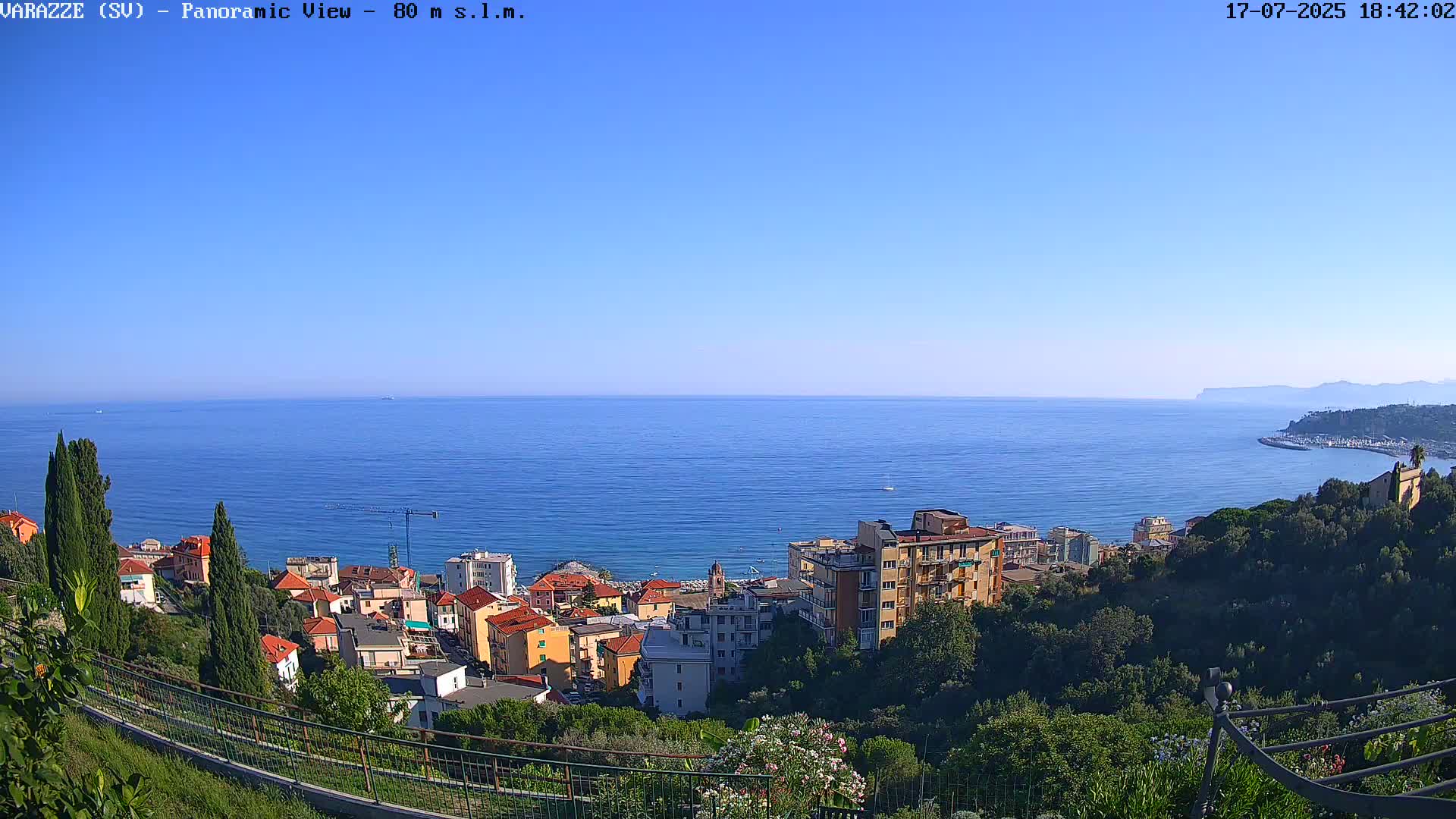 Varazze, Ligurian Sea Panaromic  Live Cam -  Liguria, Italy