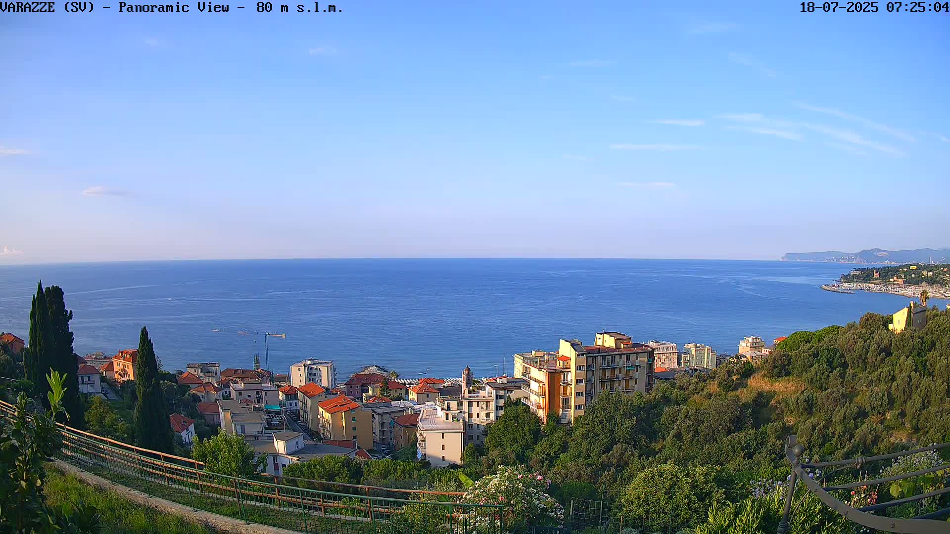 Varazze, Ligurian Sea Panaromic  Live Cam -  Liguria, Italy