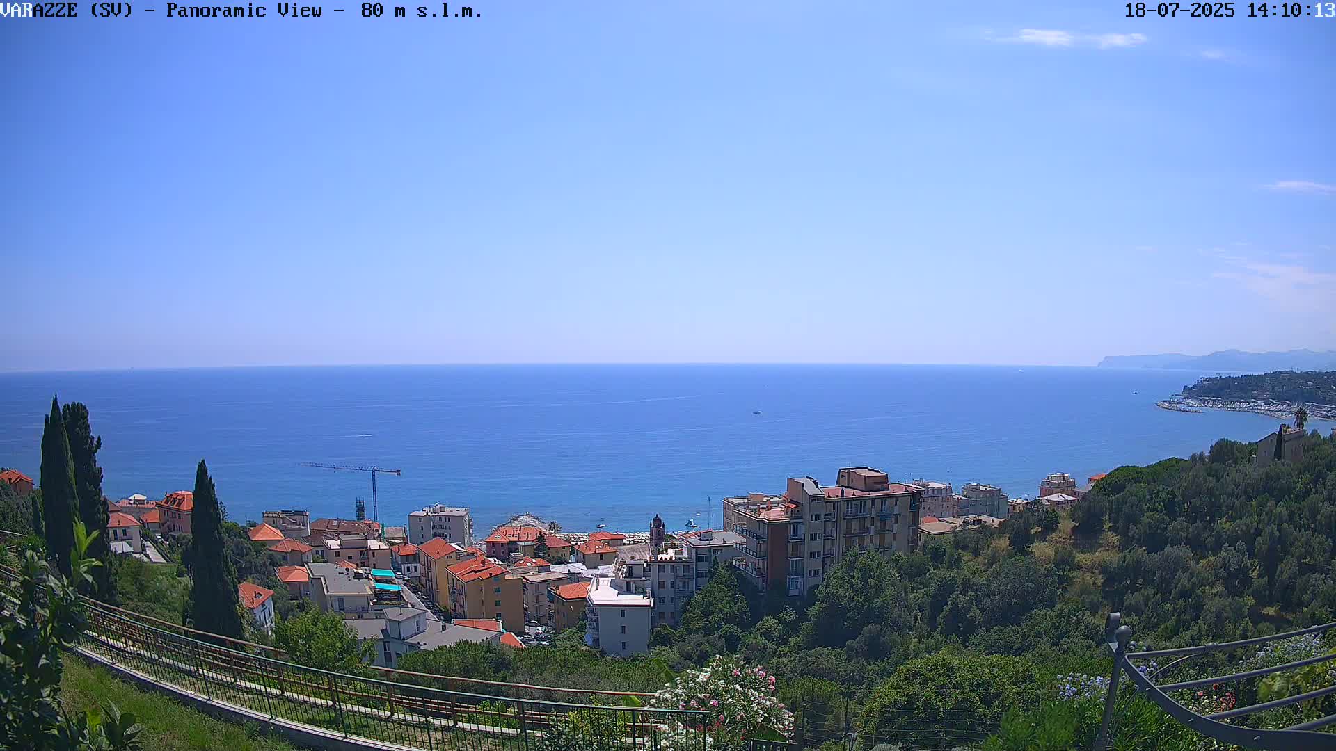 Varazze, Ligurian Sea Panaromic  Live Cam -  Liguria, Italy