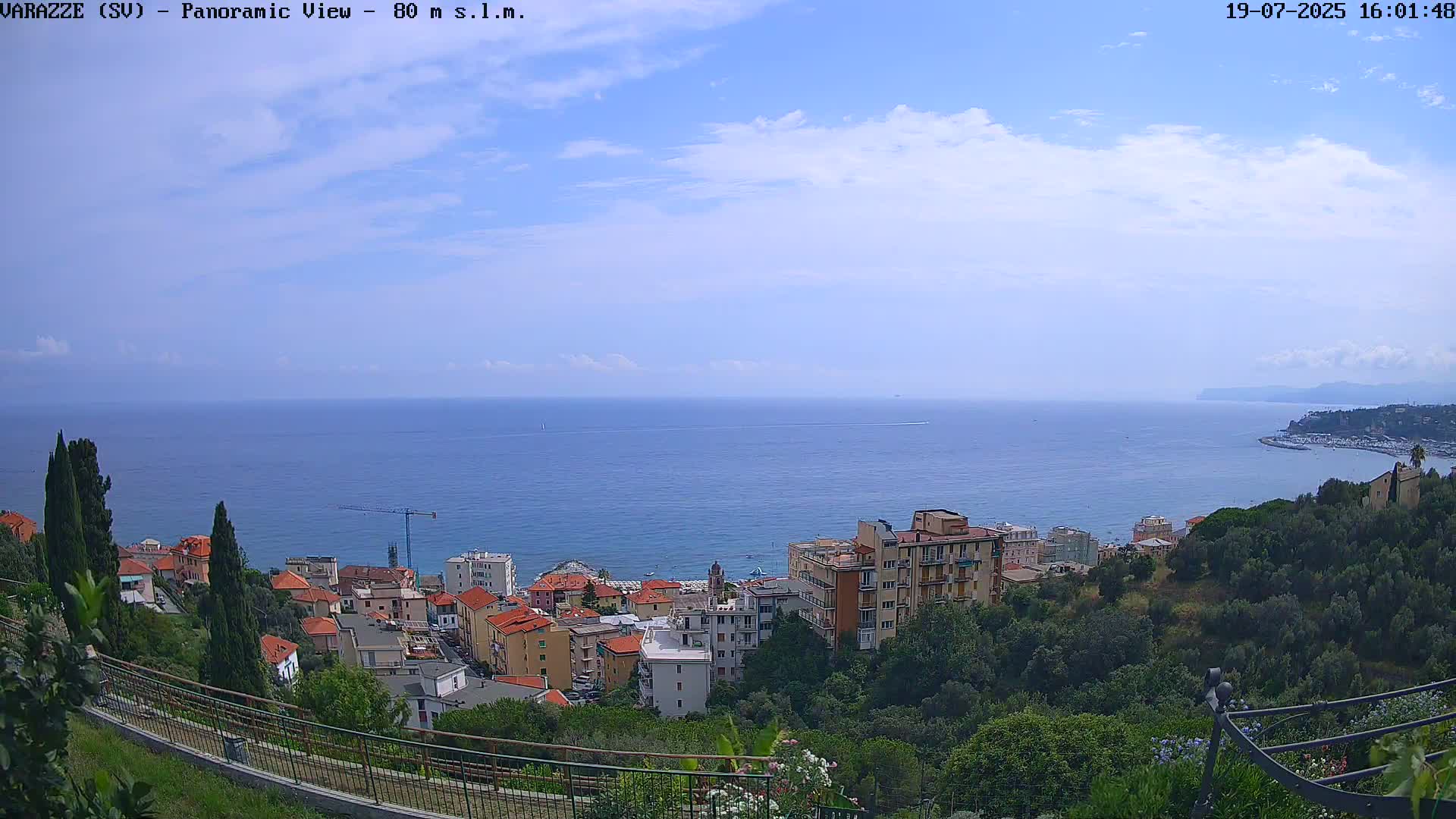 Varazze, Ligurian Sea Panaromic  Live Cam -  Liguria, Italy