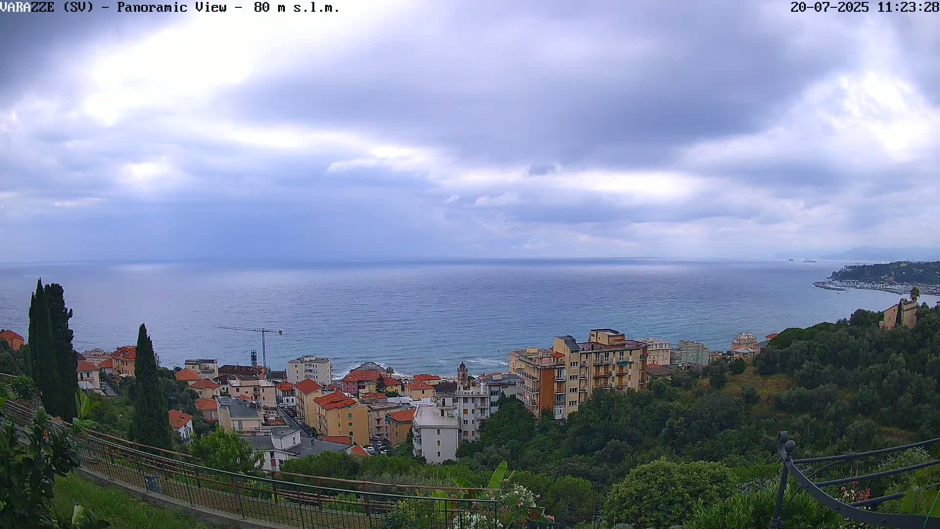 Varazze, Ligurian Sea Panaromic  Live Cam -  Liguria, Italy