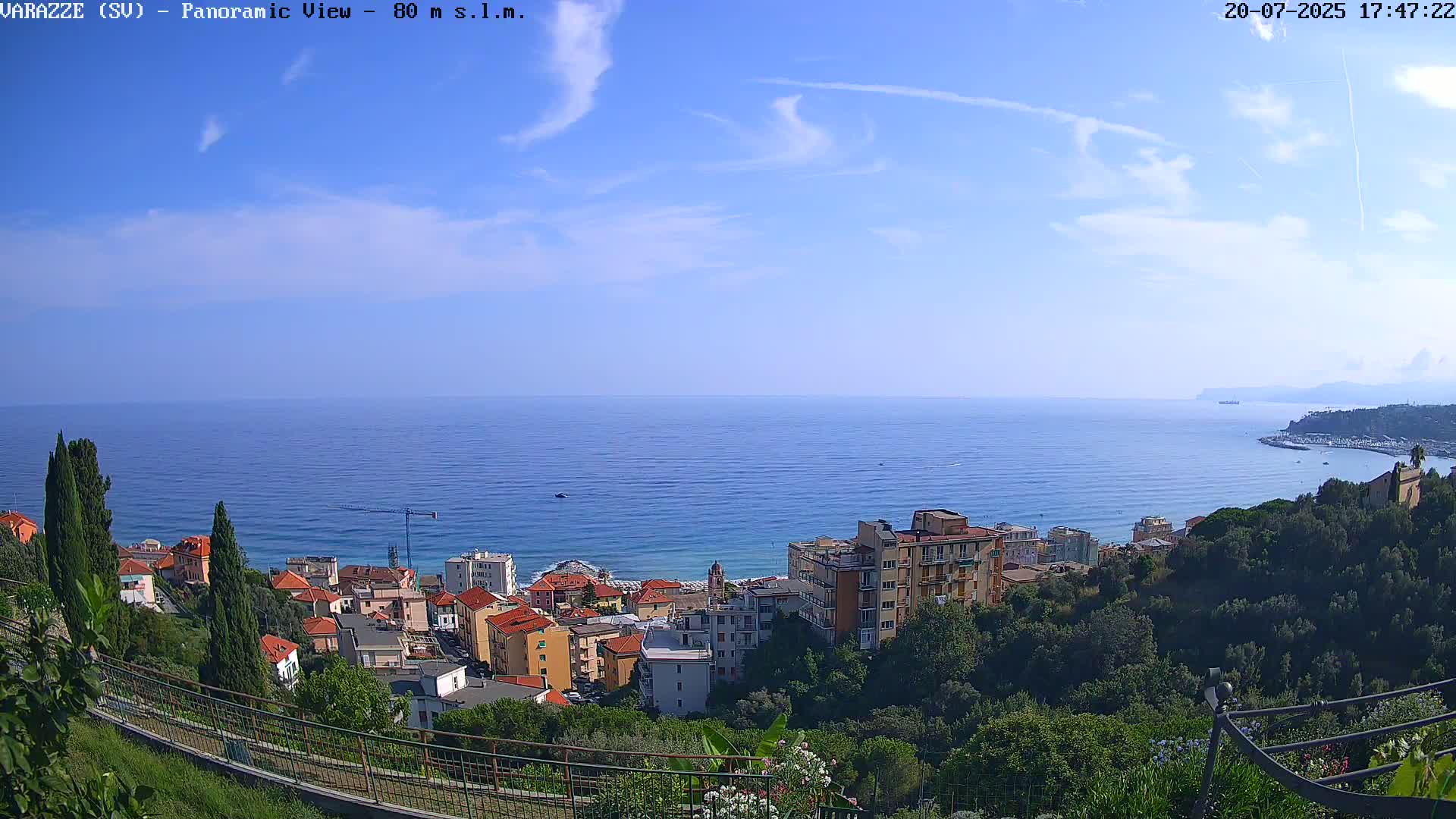 Varazze, Ligurian Sea Panaromic  Live Cam -  Liguria, Italy