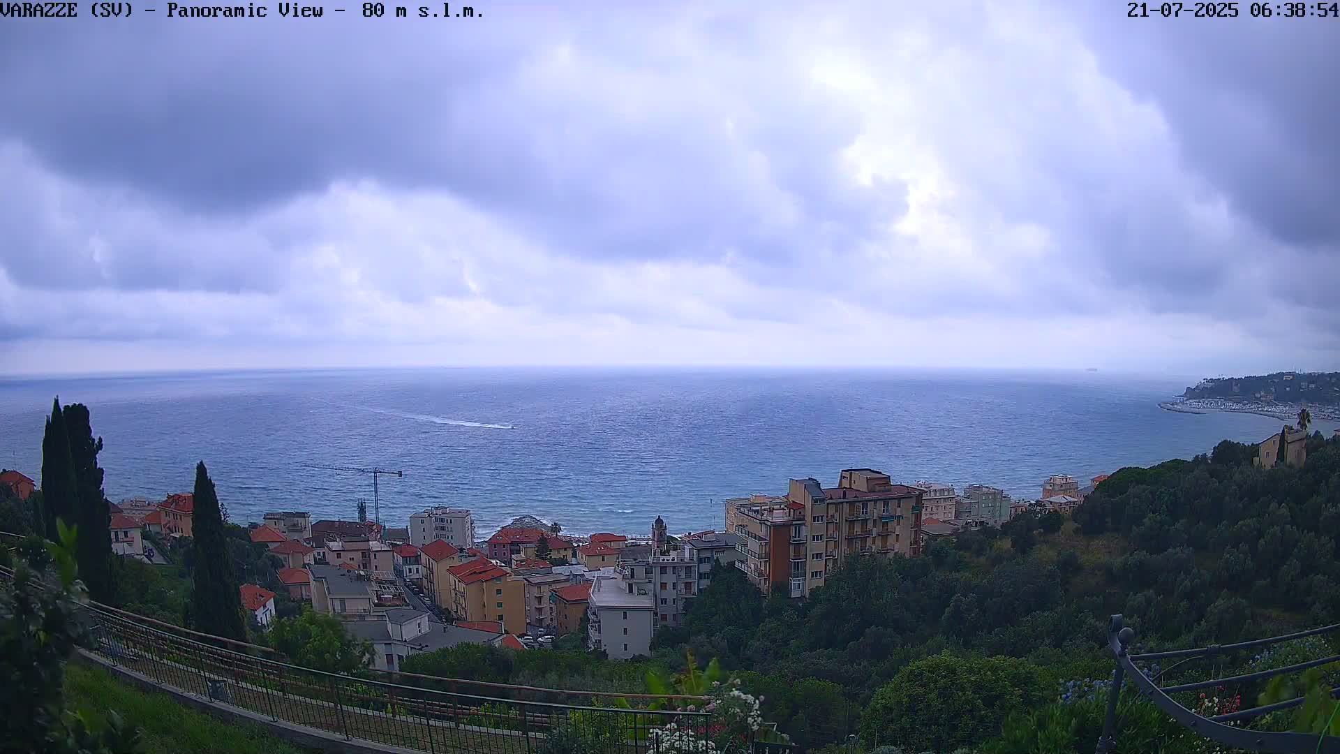 Varazze, Ligurian Sea Panaromic  Live Cam -  Liguria, Italy