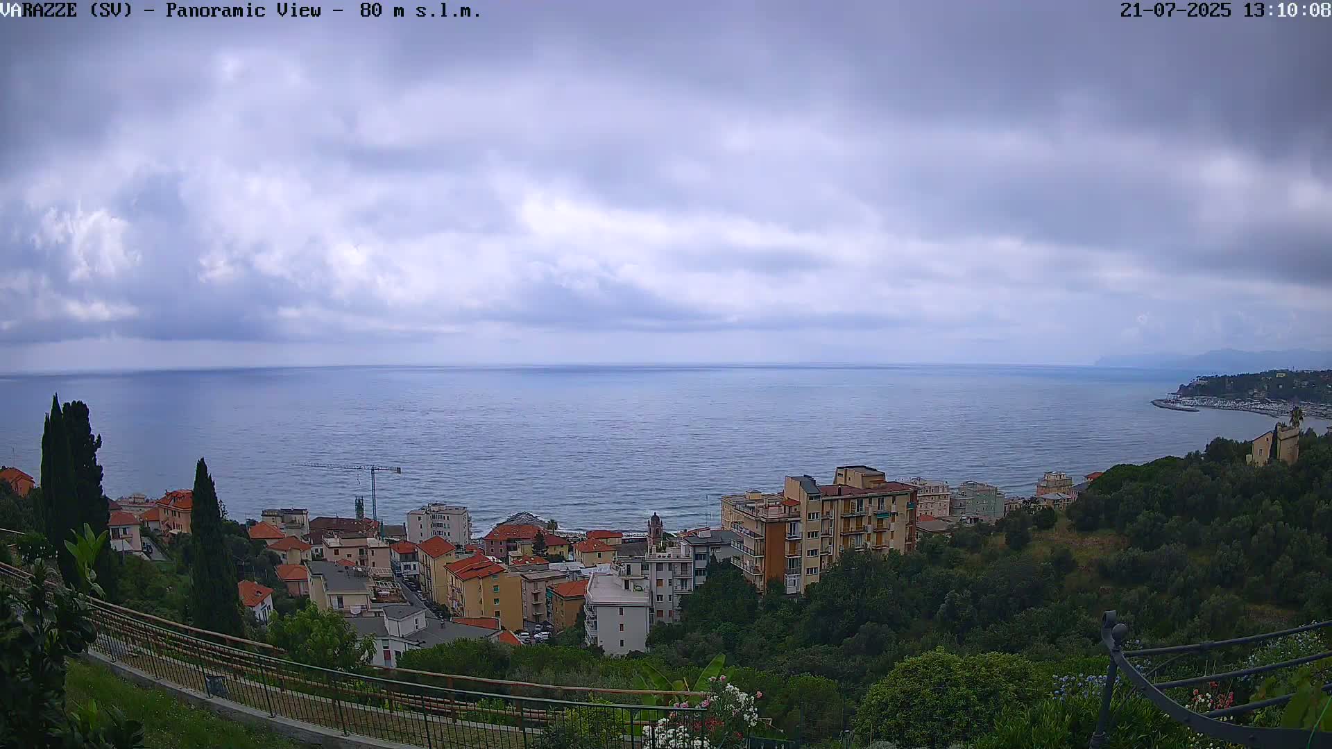 Varazze, Ligurian Sea Panaromic  Live Cam -  Liguria, Italy