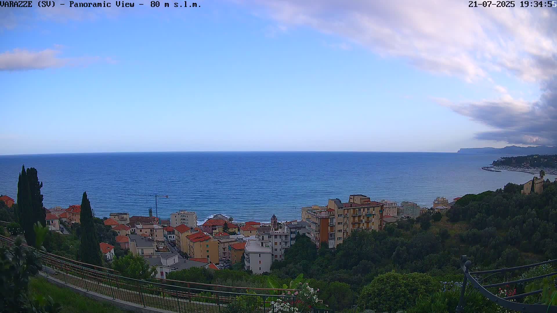 Varazze, Ligurian Sea Panaromic  Live Cam -  Liguria, Italy