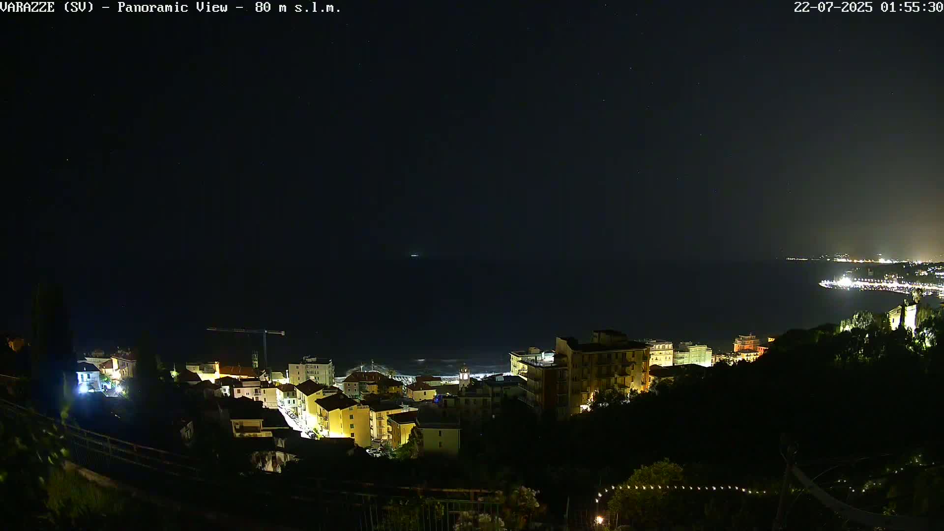 Varazze, Ligurian Sea Panaromic  Live Cam -  Liguria, Italy