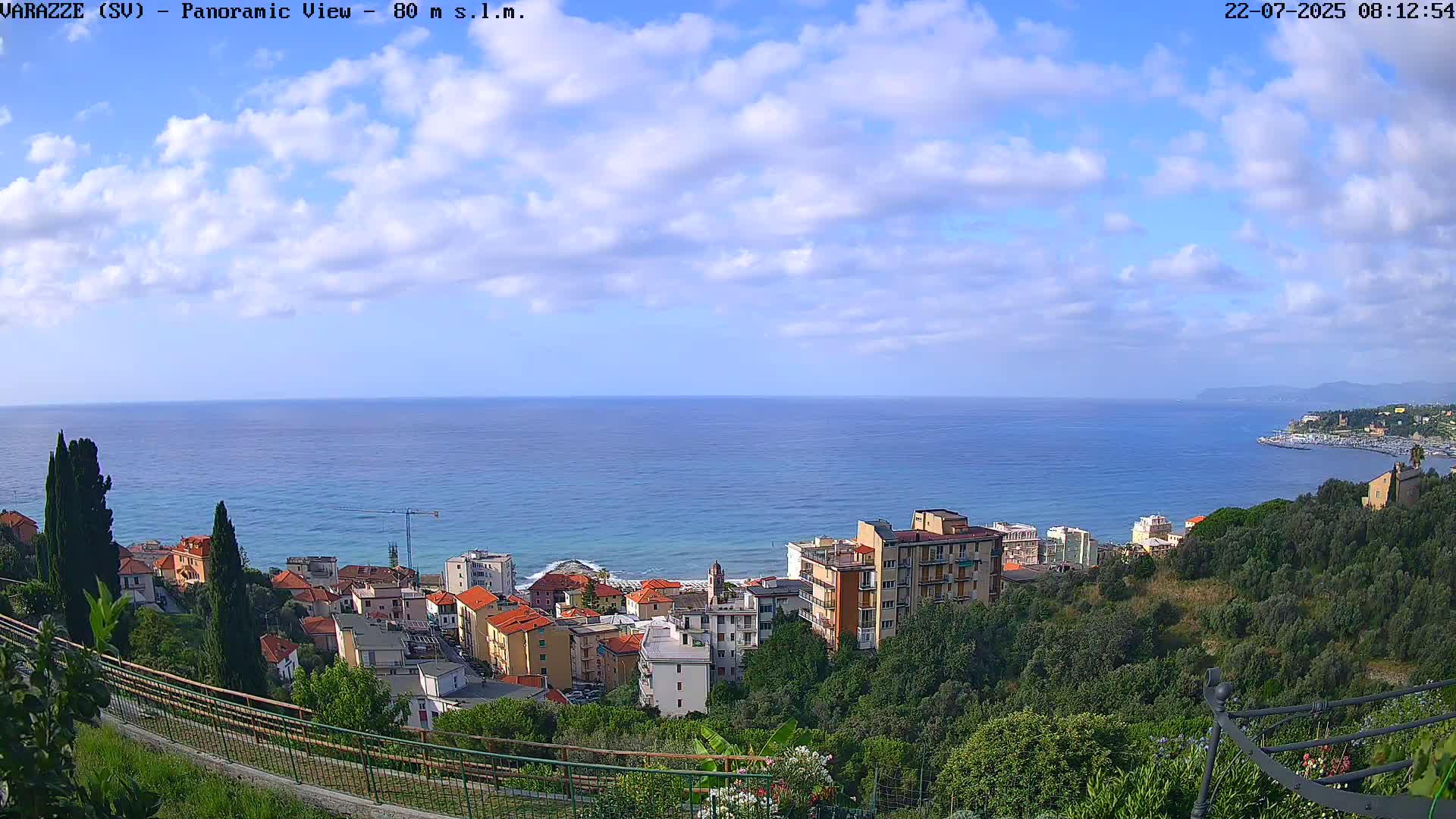 Varazze, Ligurian Sea Panaromic  Live Cam -  Liguria, Italy