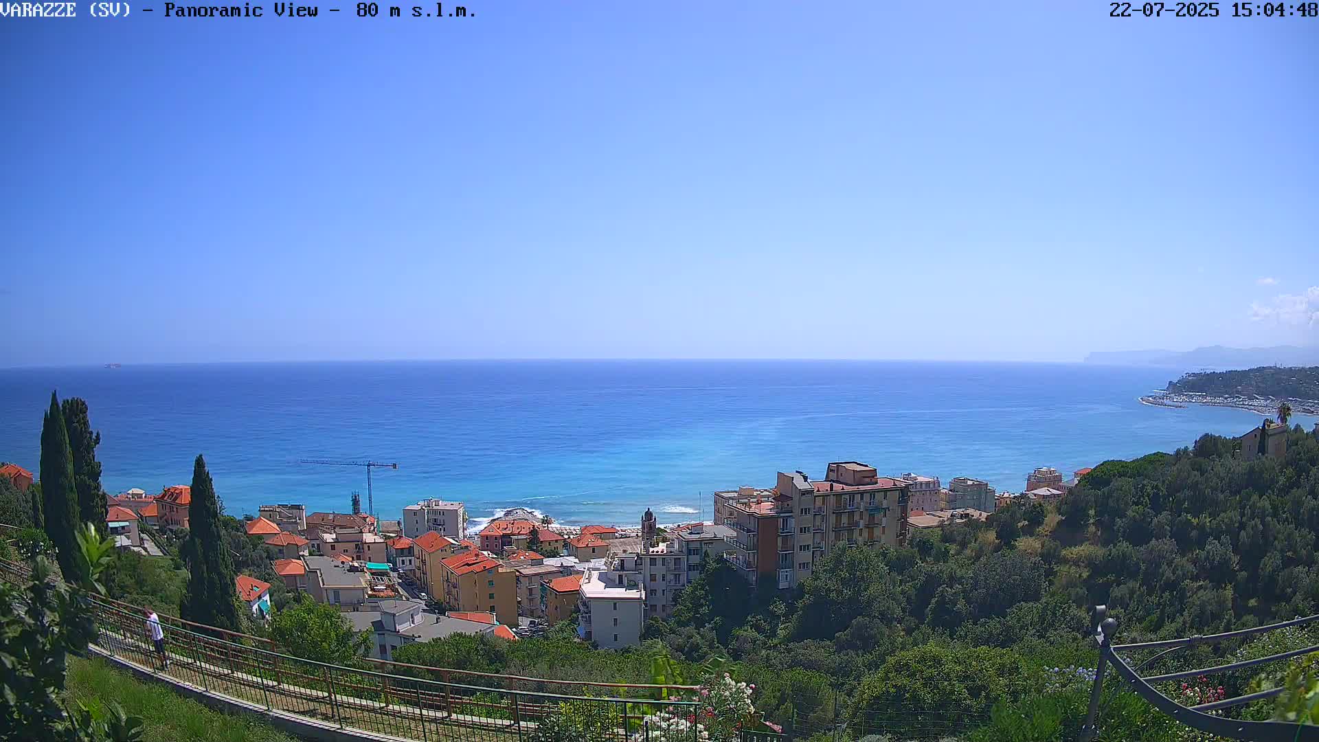 Varazze, Ligurian Sea Panaromic  Live Cam -  Liguria, Italy