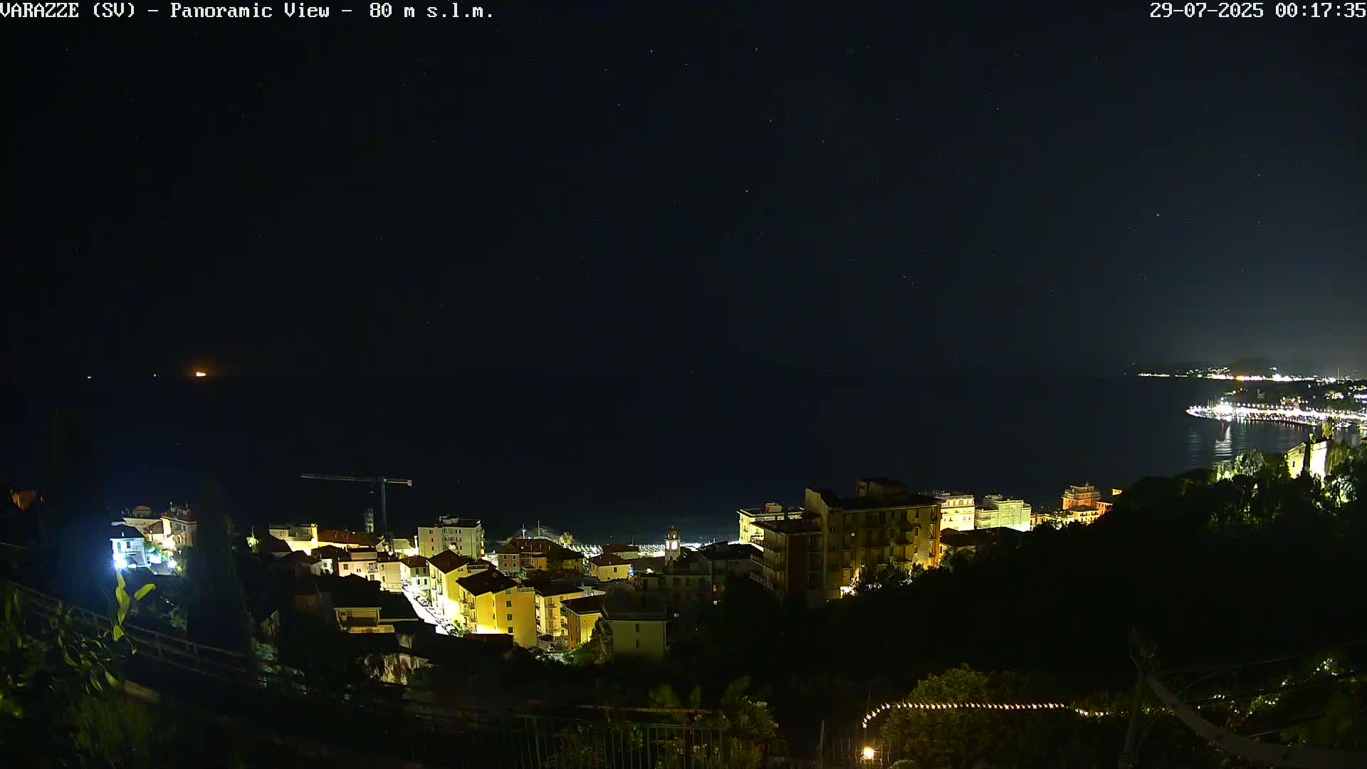 Varazze, Ligurian Sea Panaromic  Live Cam -  Liguria, Italy