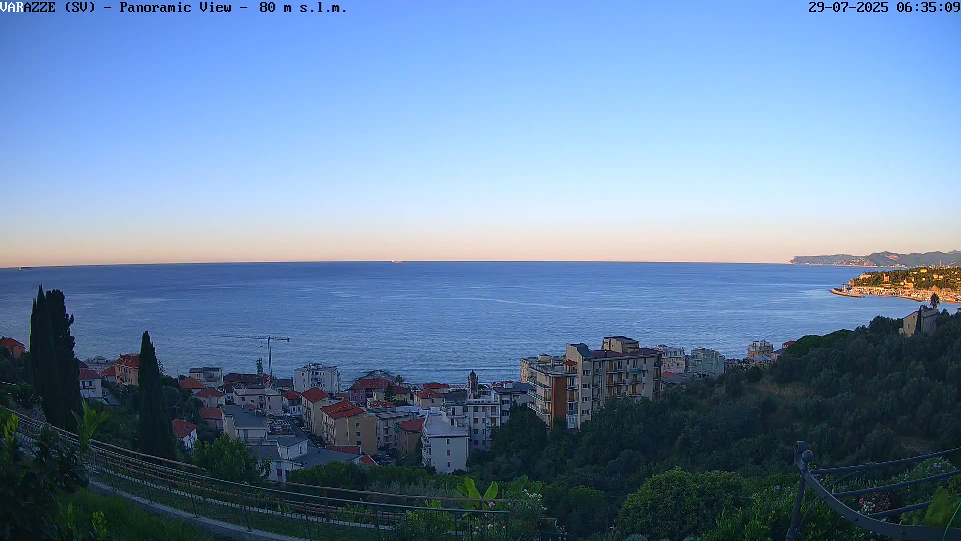 Varazze, Ligurian Sea Panaromic  Live Cam -  Liguria, Italy
