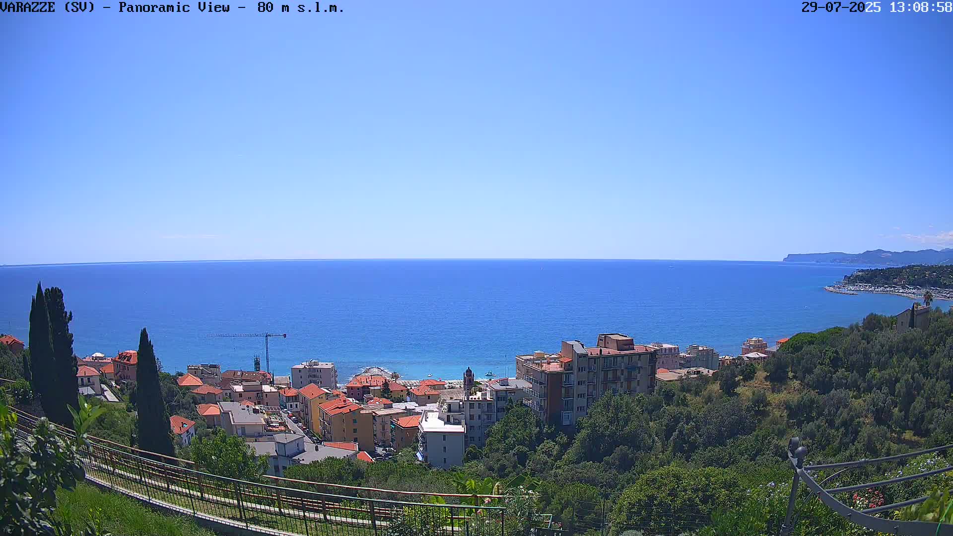 Varazze, Ligurian Sea Panaromic  Live Cam -  Liguria, Italy