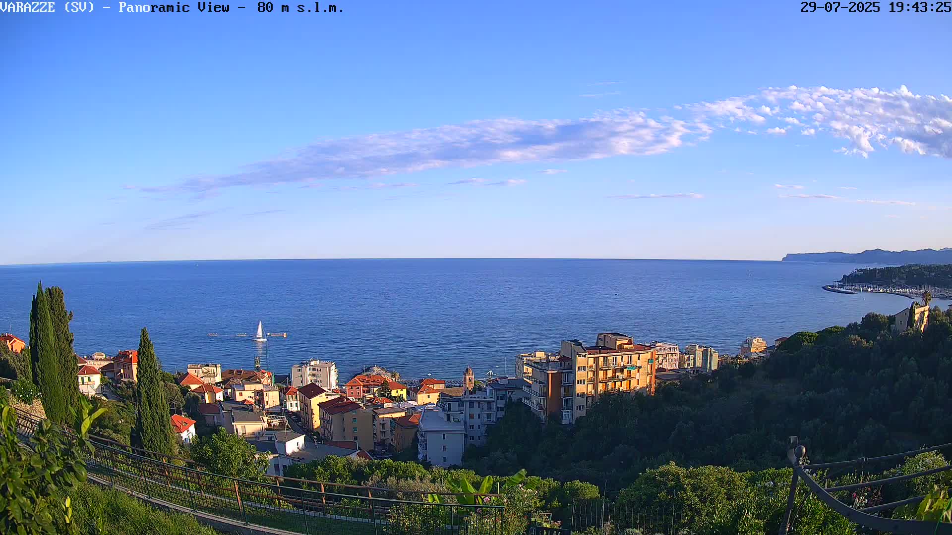 Varazze, Ligurian Sea Panaromic  Live Cam -  Liguria, Italy