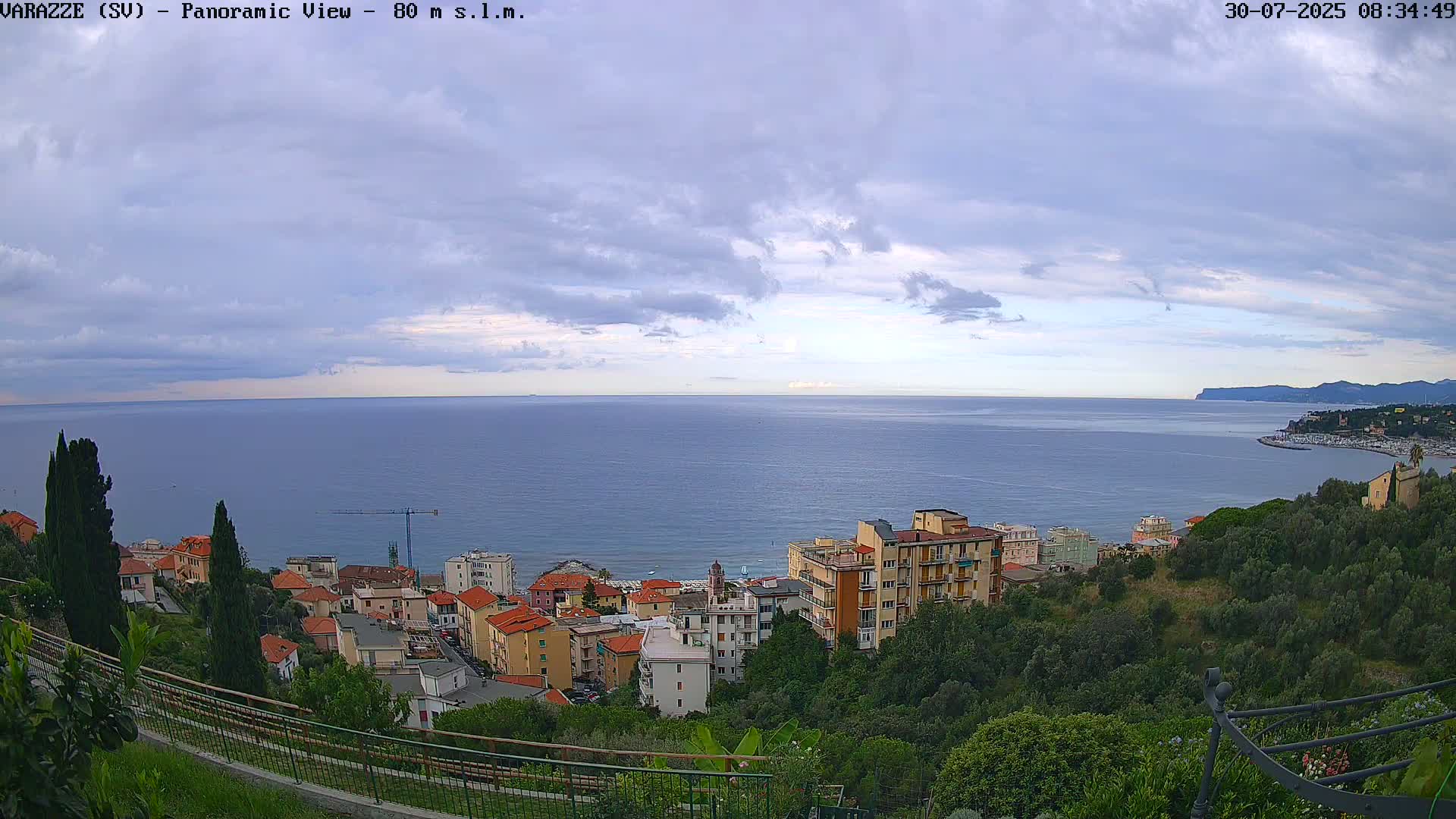Varazze, Ligurian Sea Panaromic  Live Cam -  Liguria, Italy